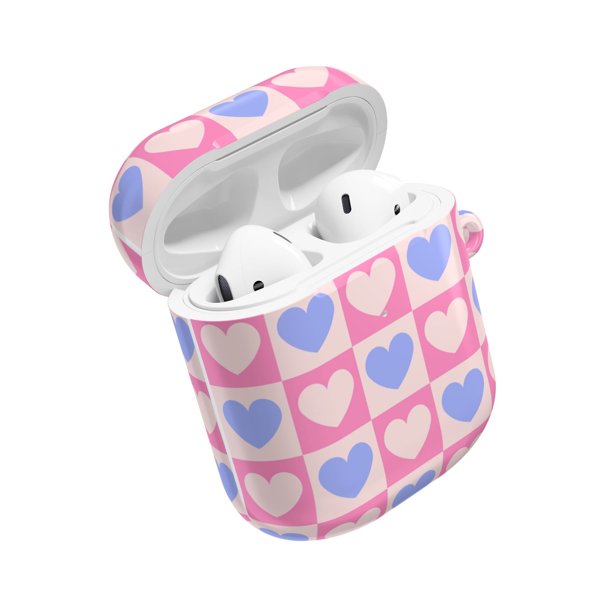 Cute Pink Hearts Design for a Feminine Touch- AirPods Case