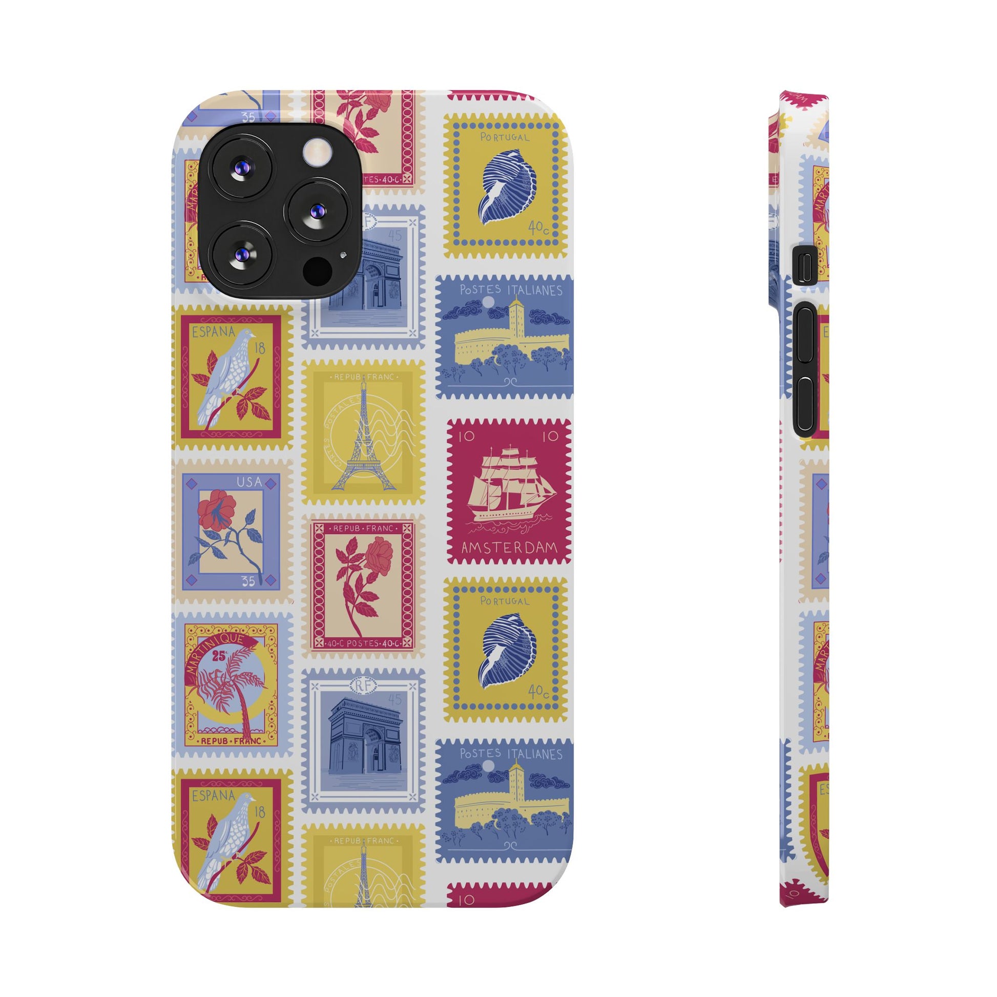 “Voyage” Stamp Vintage Design for Women- Slim Phone Cases