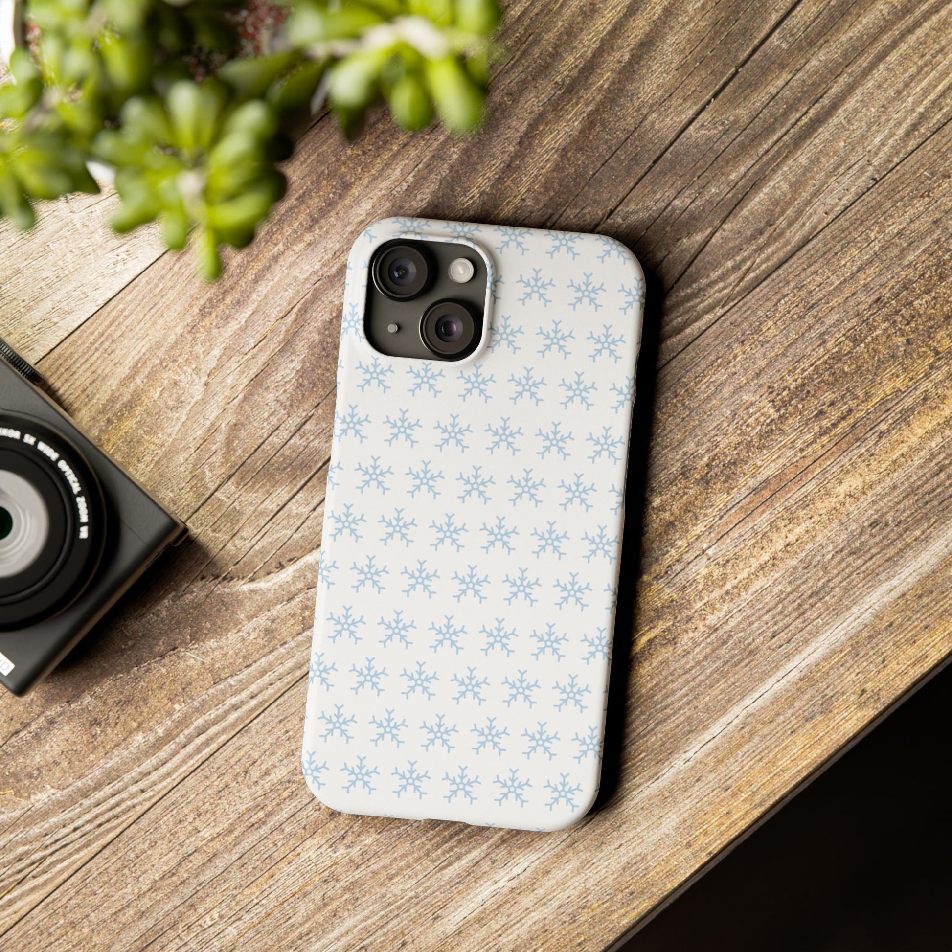 Winter Wonderland Slim Phone Cases, Snowflake Phone Cover, Cute Winter Accessory, Unique Holiday Gift