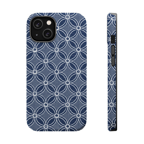 Abstract Dark Blue Design with Bold Style- Magsafe Phone Case