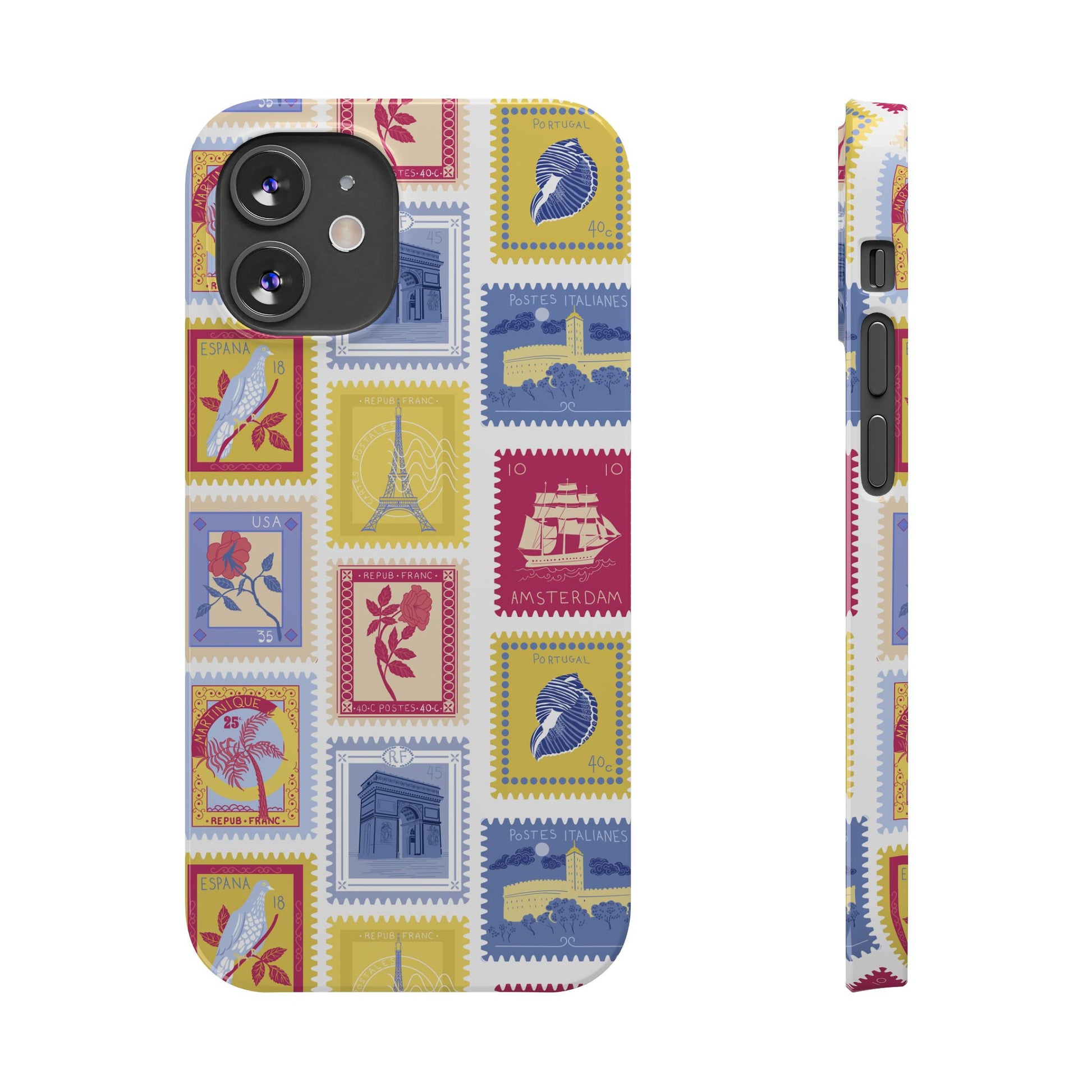 “Voyage” Stamp Vintage Design for Women- Slim Phone Cases