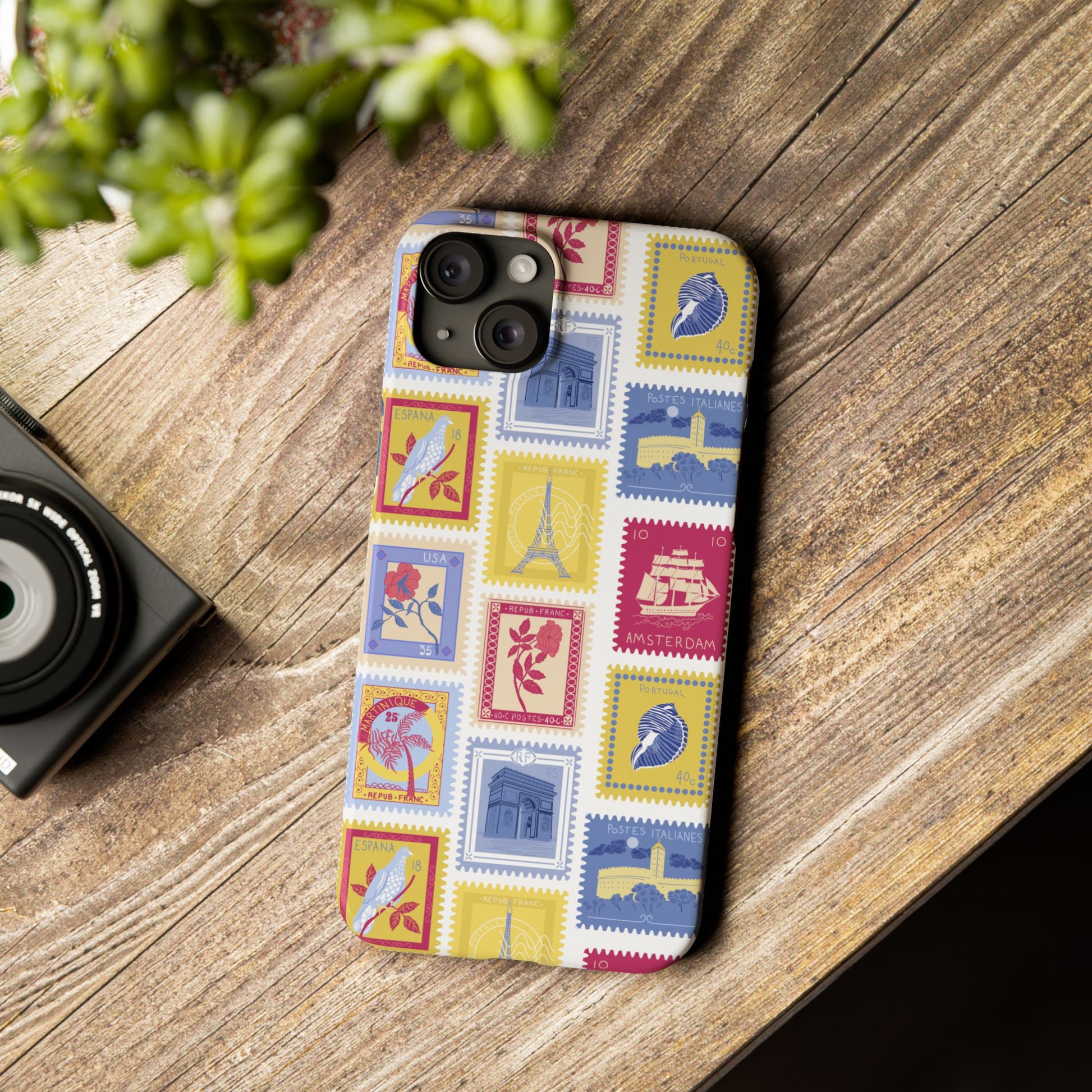 “Voyage” Stamp Vintage Design for Women- Slim Phone Cases