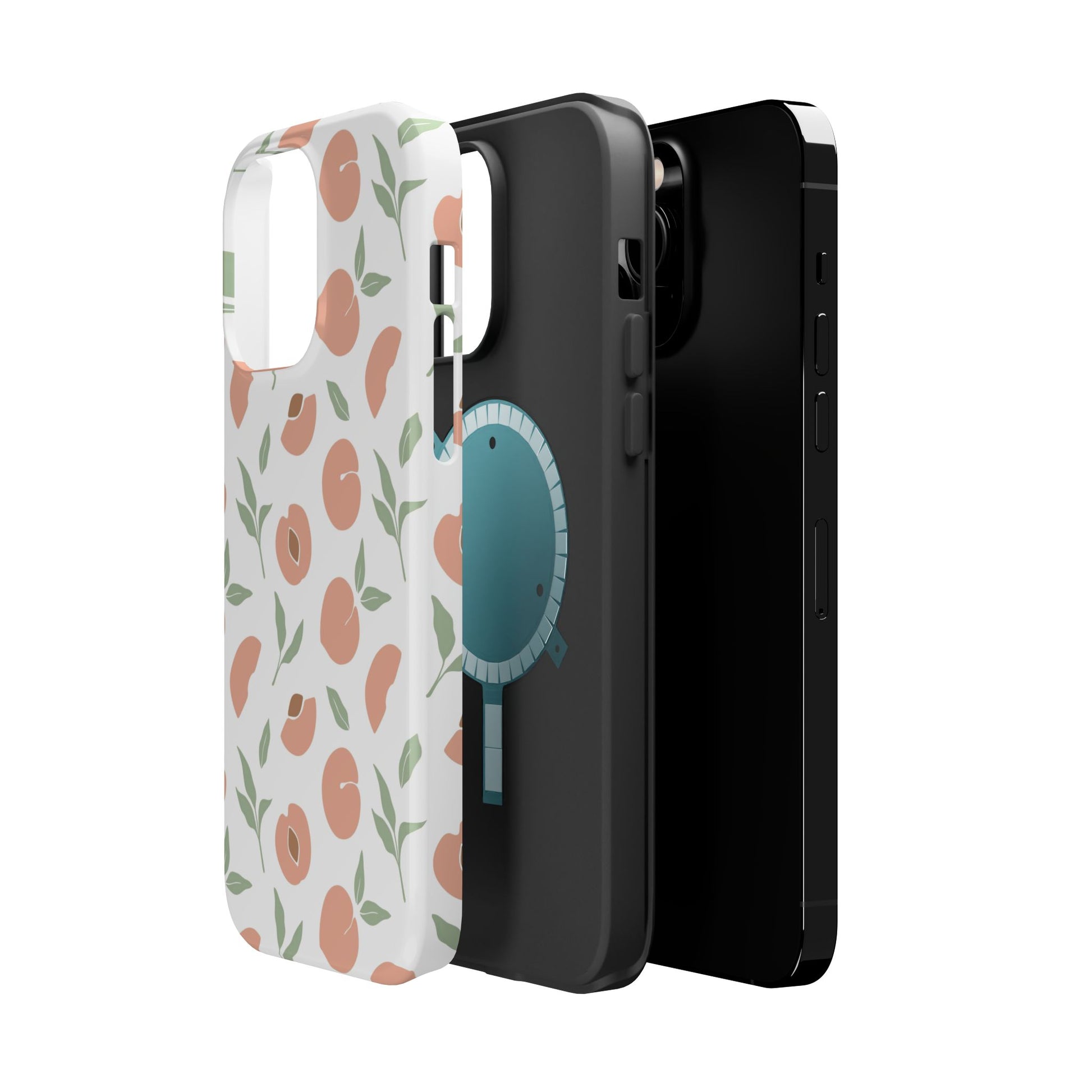 Peach Fruit Minimalist Design- Magsafe Phone Case