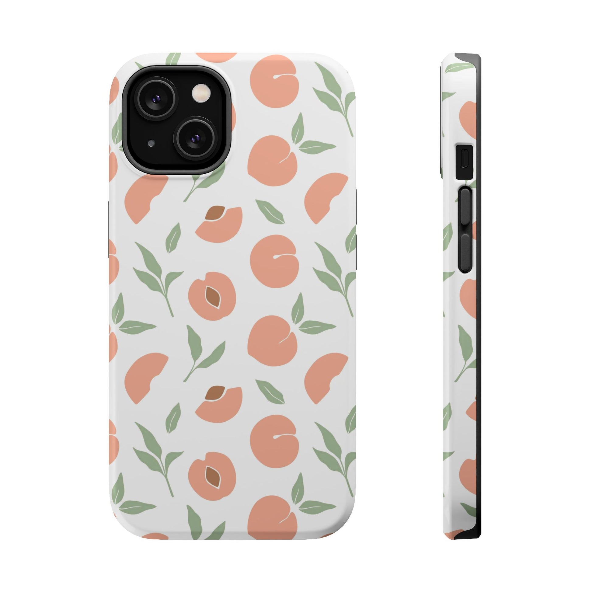 Peach Fruit Minimalist Design- Magsafe Phone Case