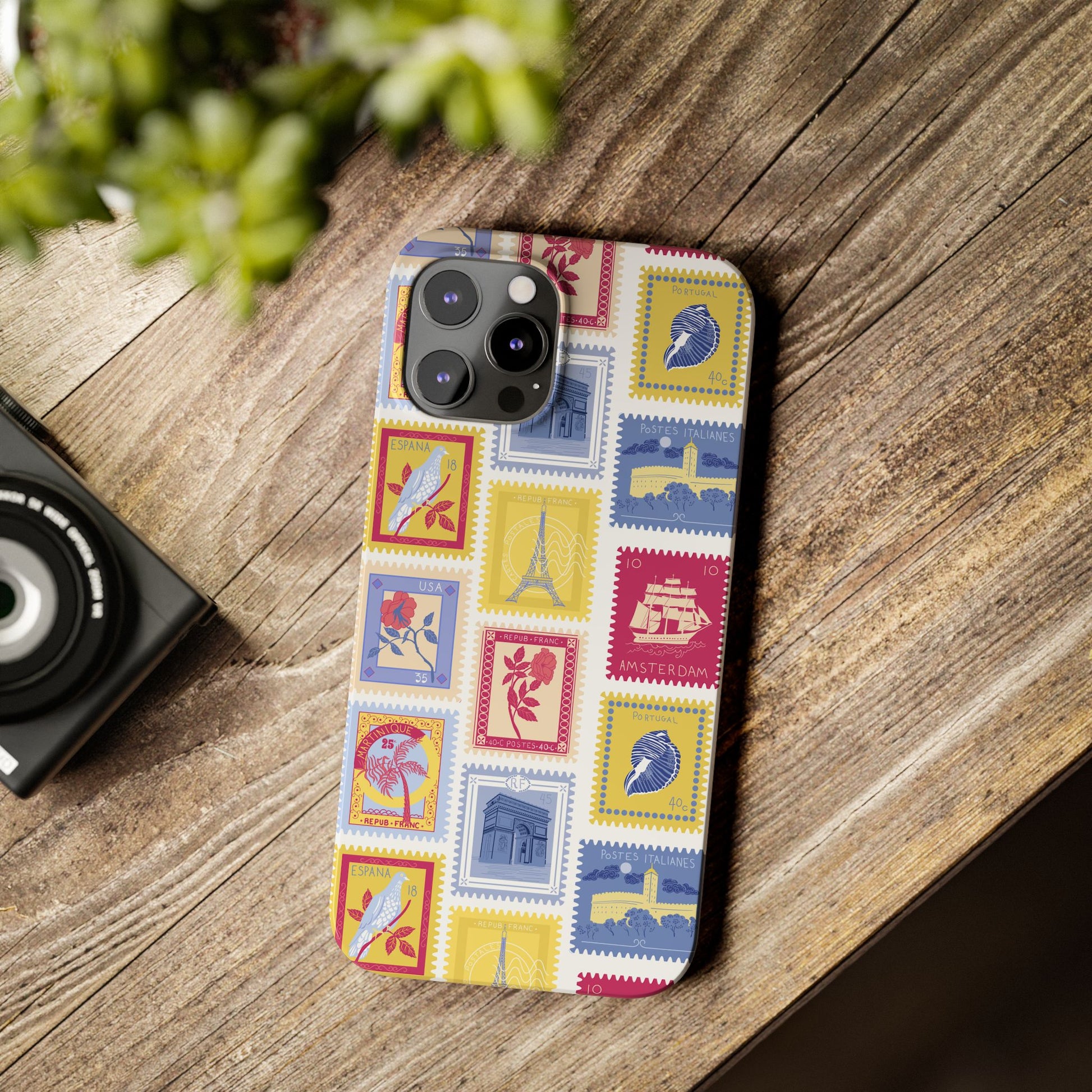 “Voyage” Stamp Vintage Design for Women- Slim Phone Cases