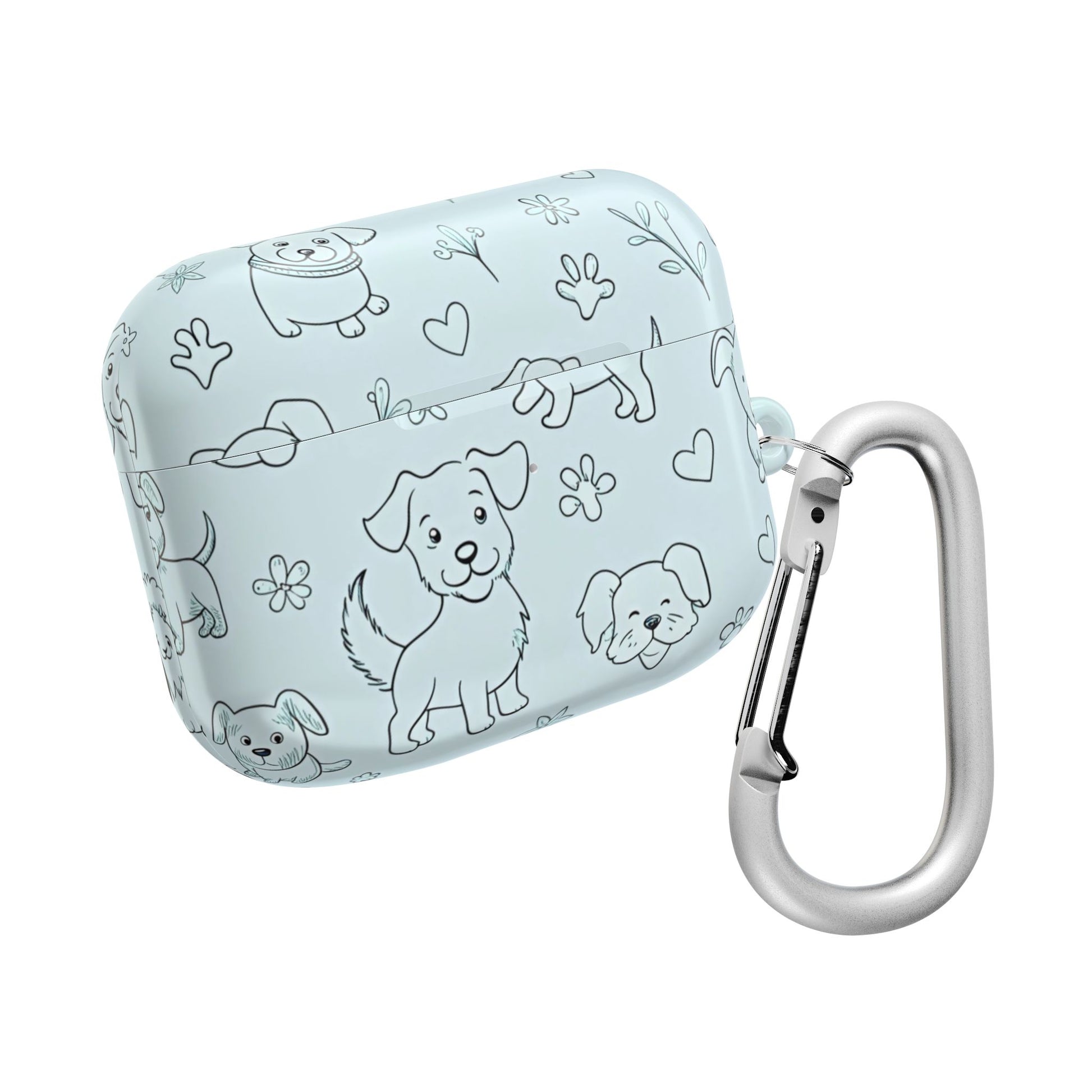 Cute Dogs Blue Design for Girls -AirPod Case