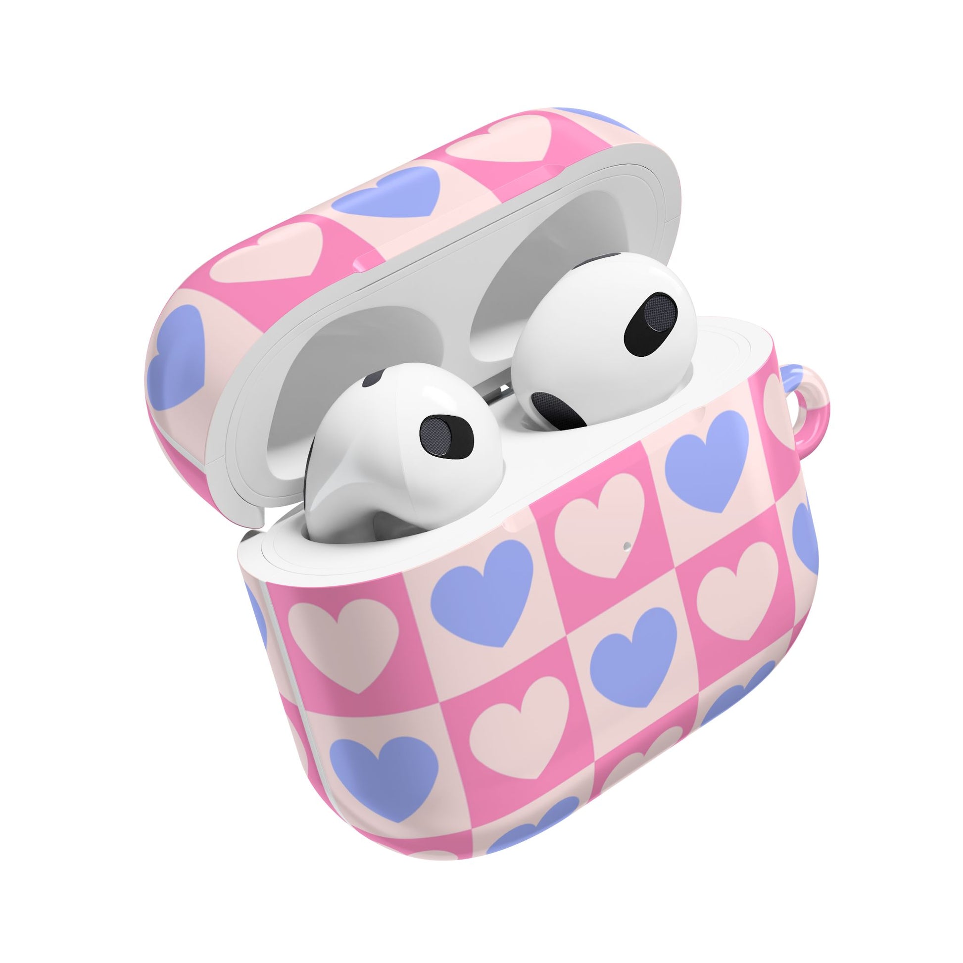Cute Pink Hearts Design for a Feminine Touch- AirPods Case