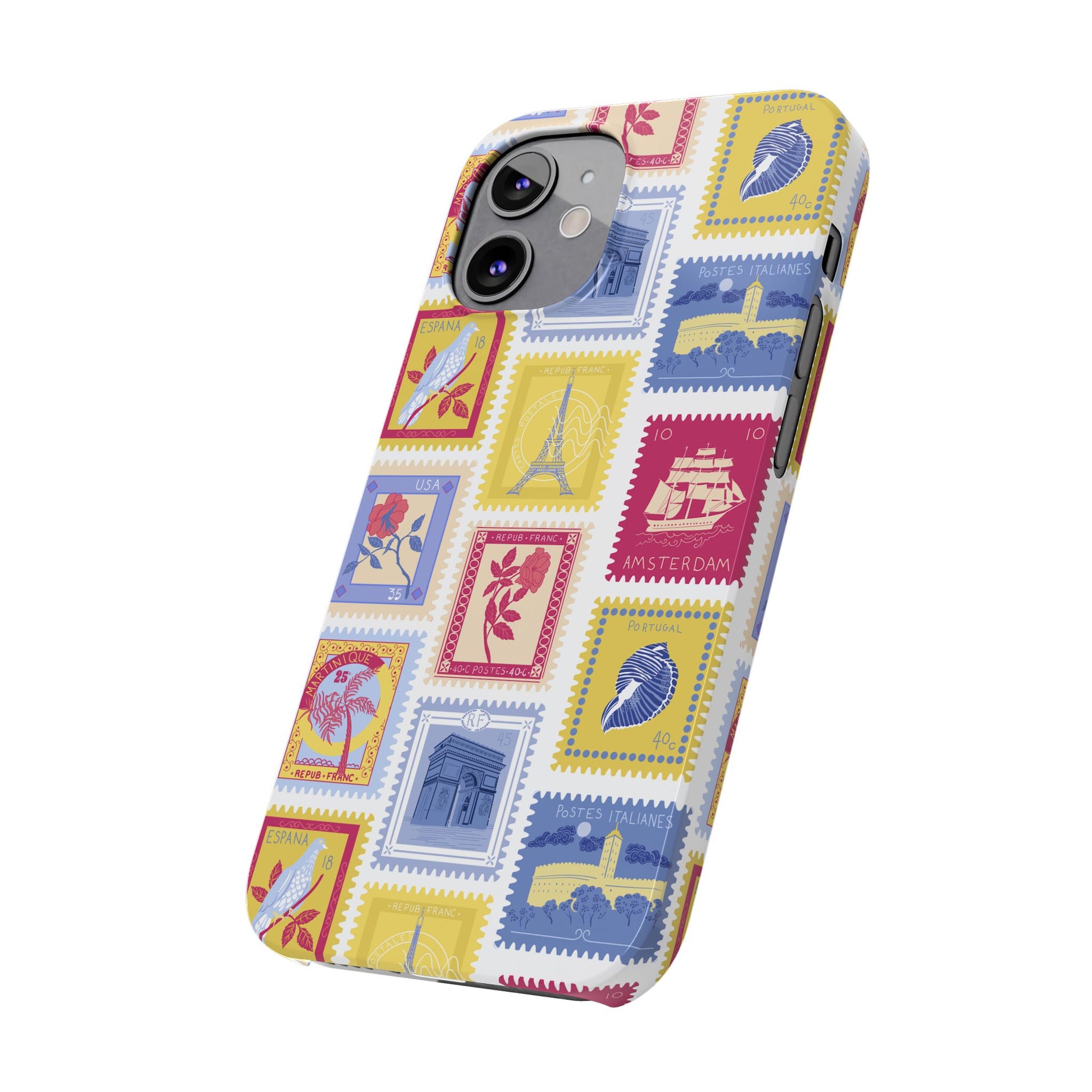 “Voyage” Stamp Vintage Design for Women- Slim Phone Cases