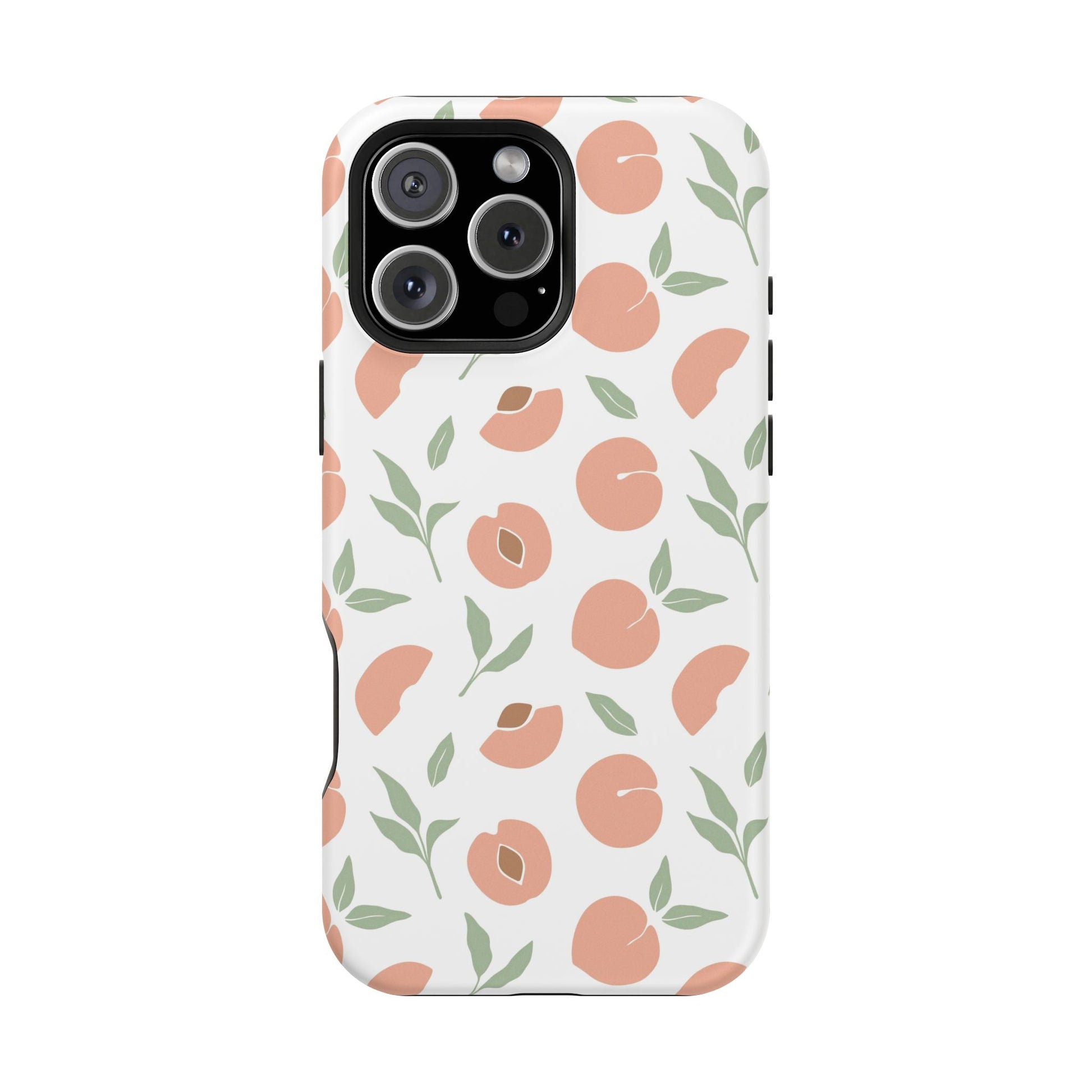 Peach Fruit Minimalist Design- Magsafe Phone Case