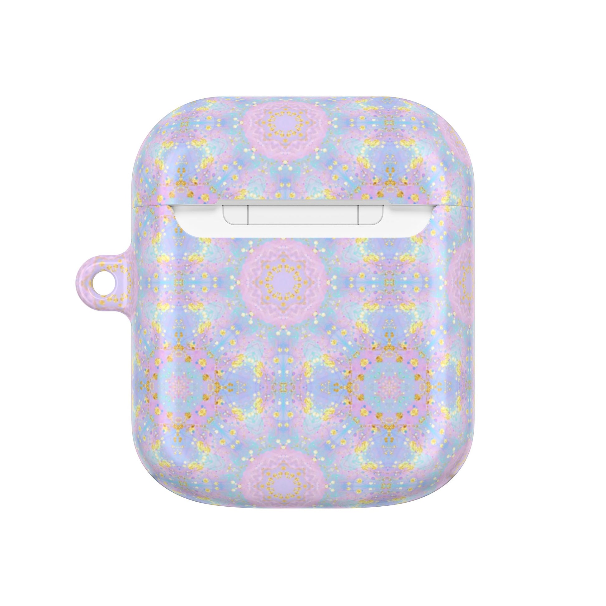 Elegant Purple & Turquoise Seamless Pattern for Women - AirPods Case