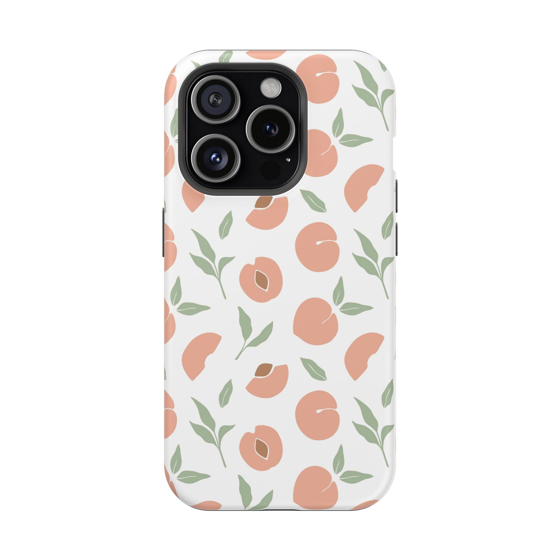 Peach Fruit Minimalist Design- Magsafe Phone Case