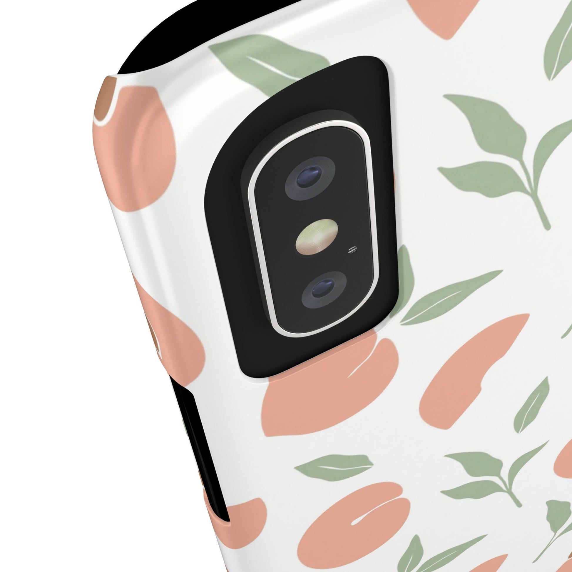 Peach Fruit Minimalist Design-  Slim Phone Case