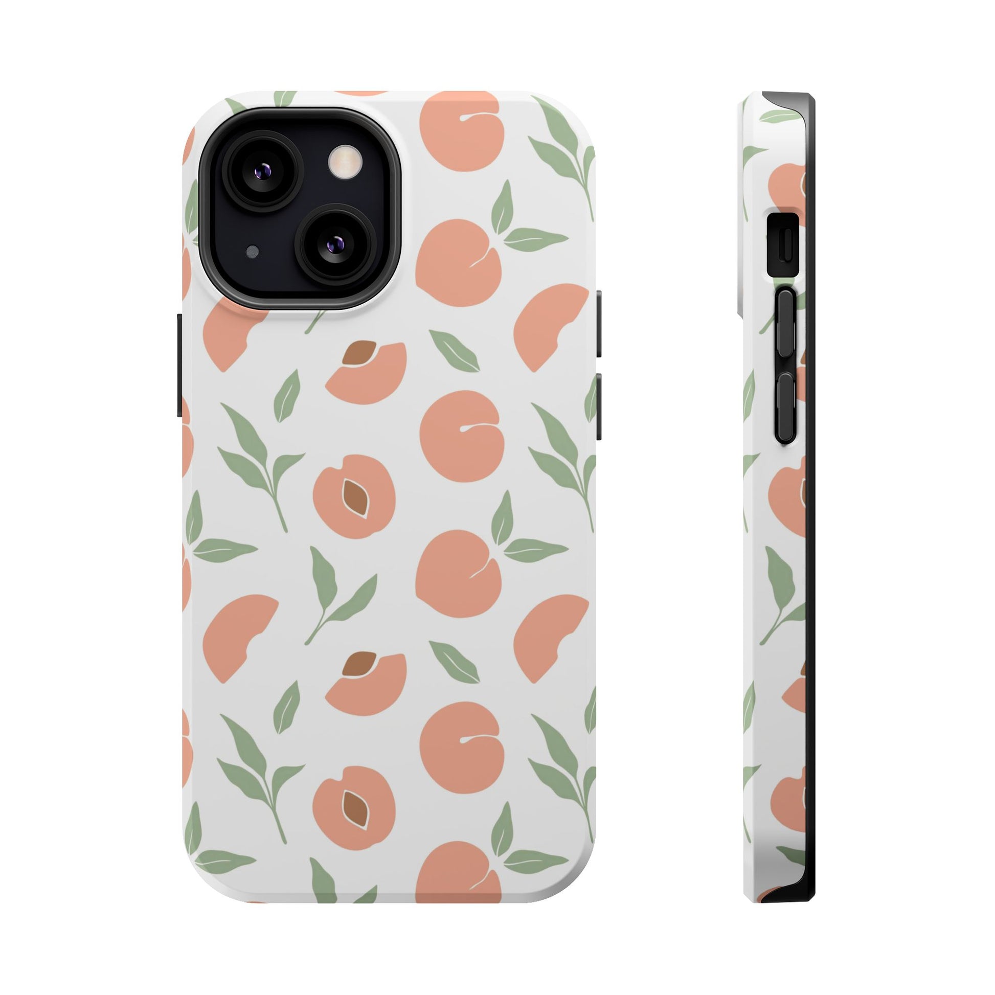 Peach Fruit Minimalist Design- Magsafe Phone Case