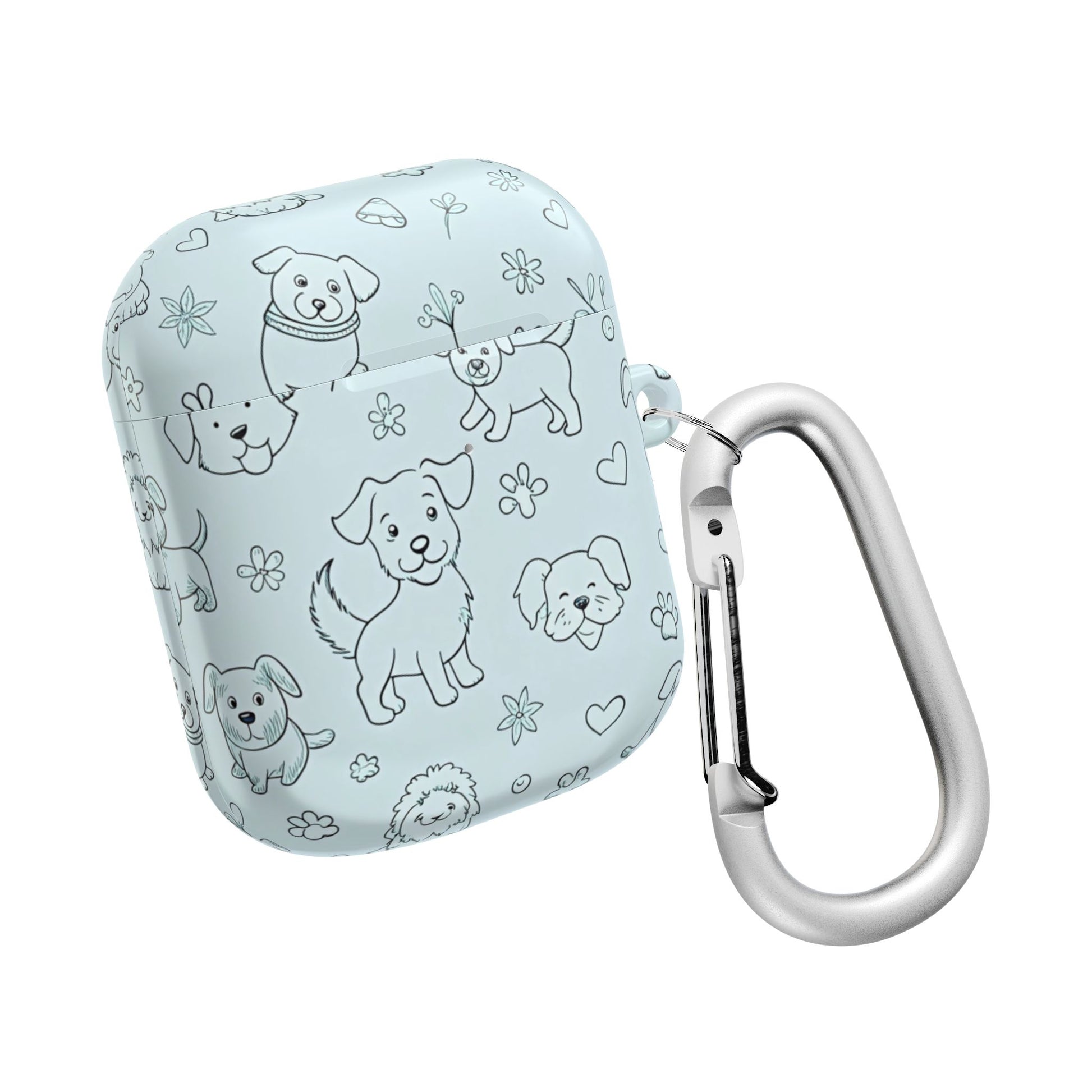 Cute Dogs Blue Design for Girls -AirPod Case