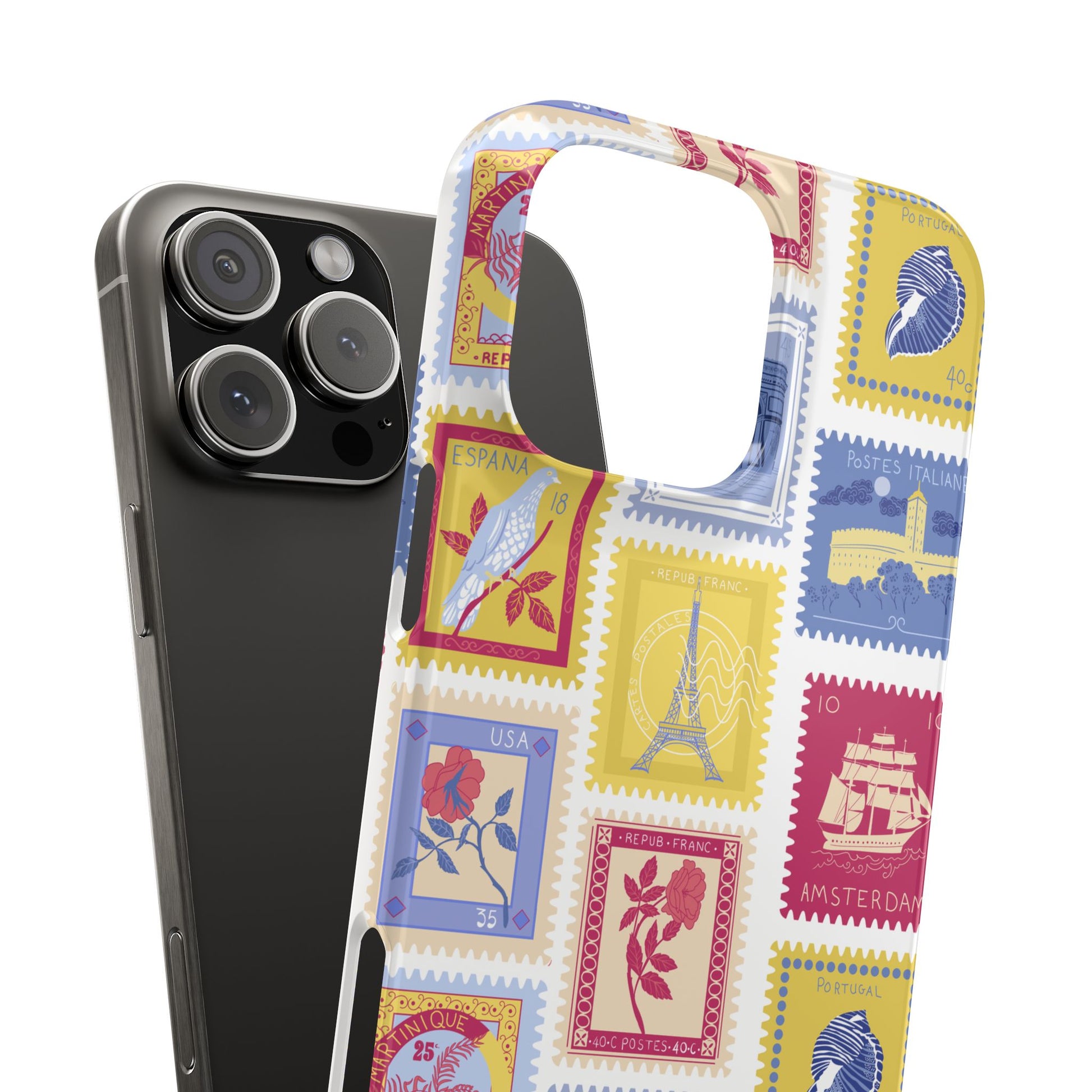 “Voyage” Stamp Vintage Design for Women- Slim Phone Cases