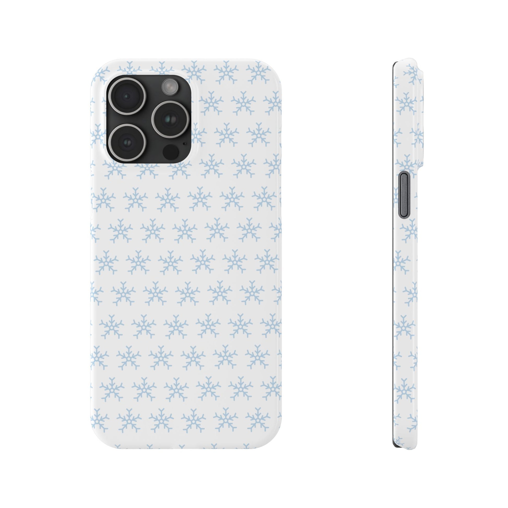 Winter Wonderland Slim Phone Cases, Snowflake Phone Cover, Cute Winter Accessory, Unique Holiday Gift