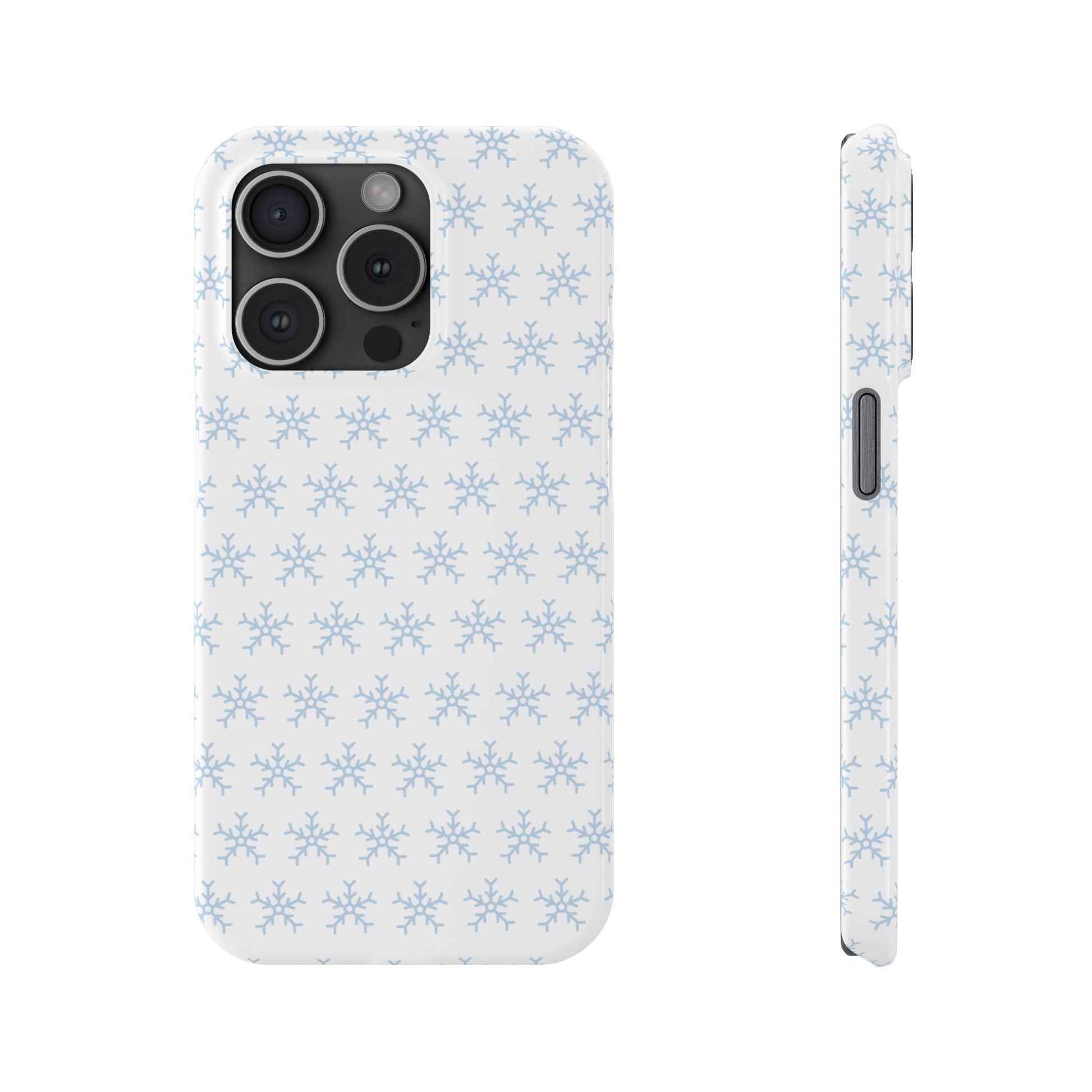 Winter Wonderland Slim Phone Cases, Snowflake Phone Cover, Cute Winter Accessory, Unique Holiday Gift