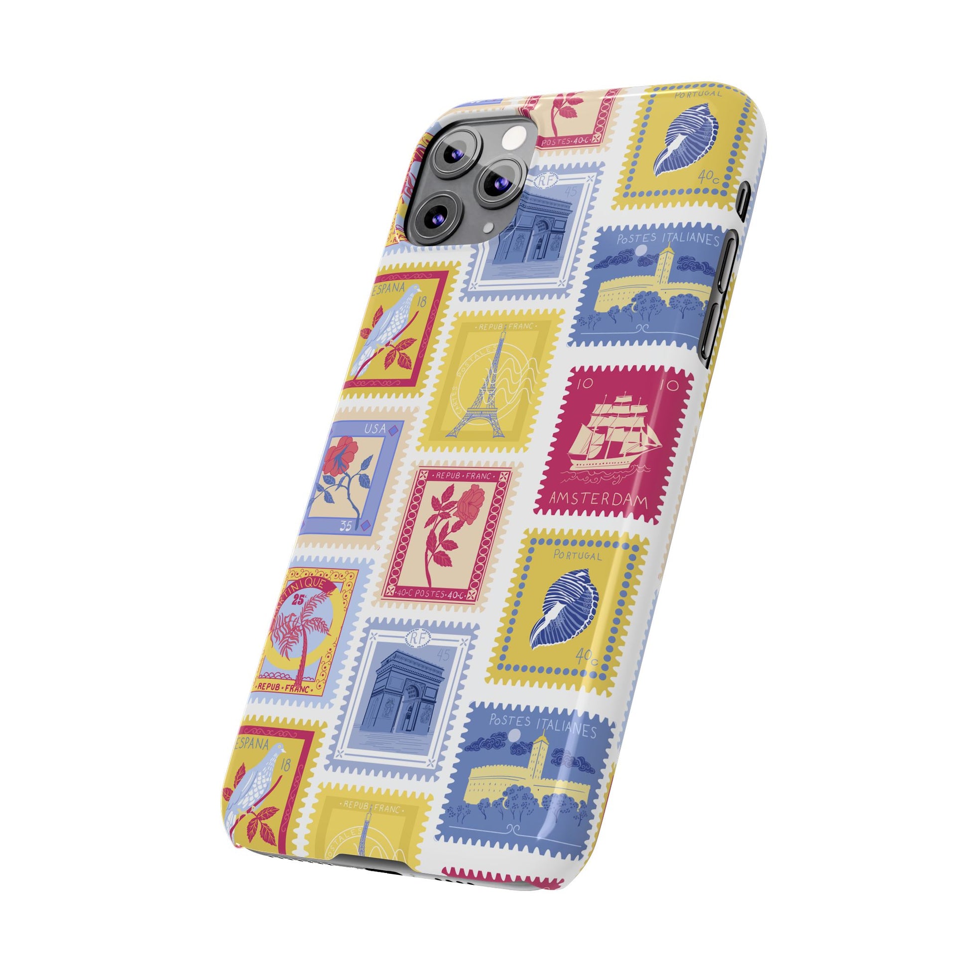 “Voyage” Stamp Vintage Design for Women- Slim Phone Cases