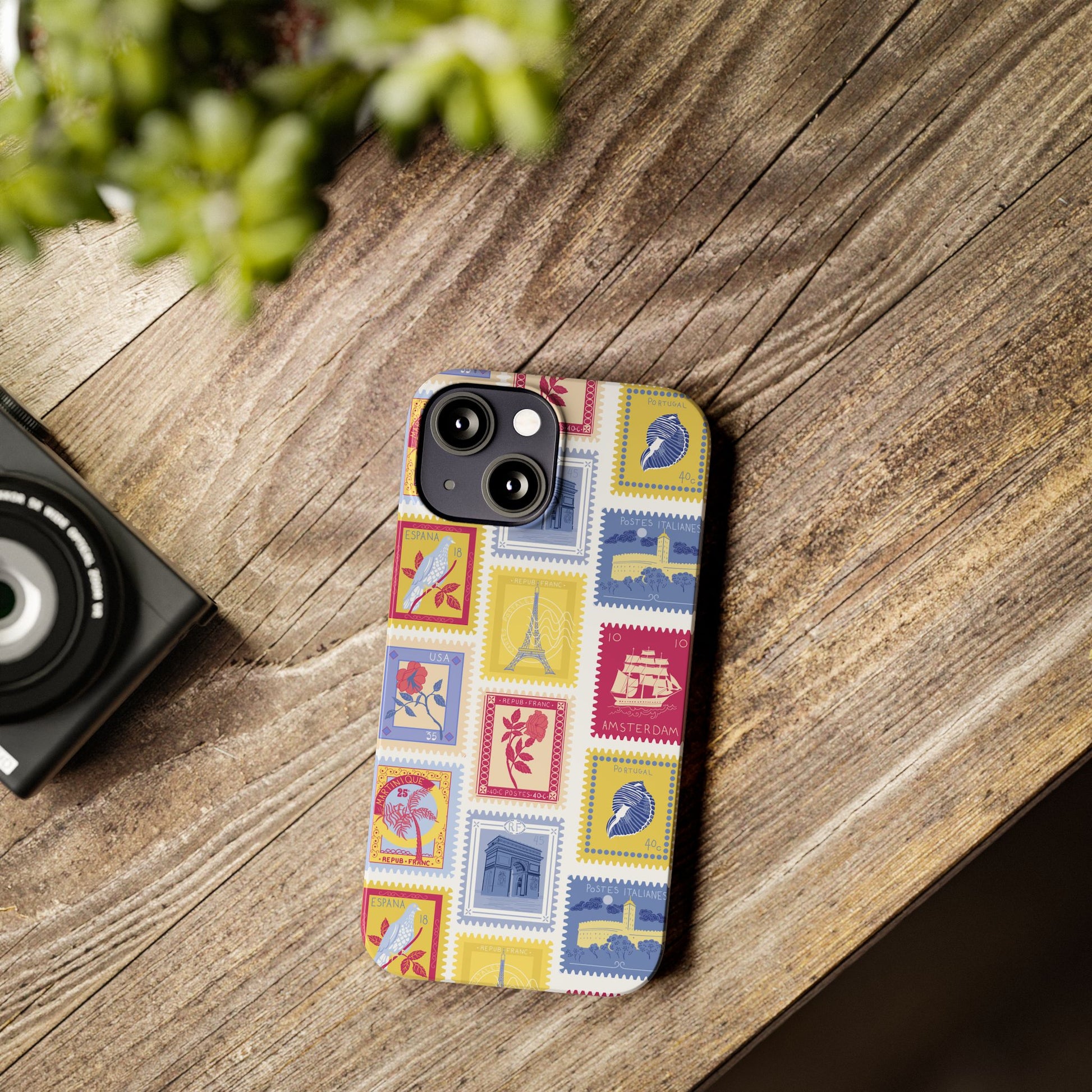 “Voyage” Stamp Vintage Design for Women- Slim Phone Cases