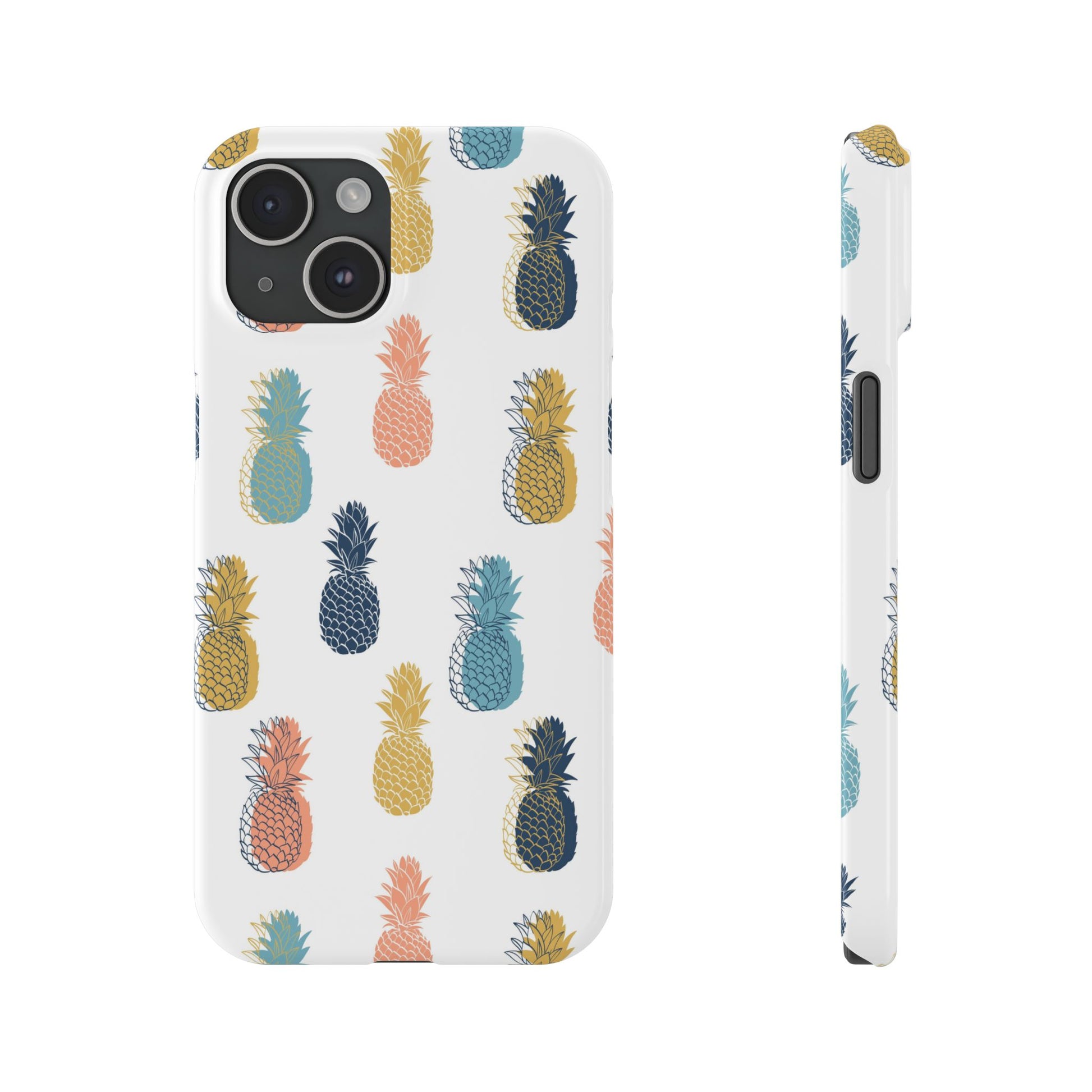 Tropical Pineapple - Slim Phone Case