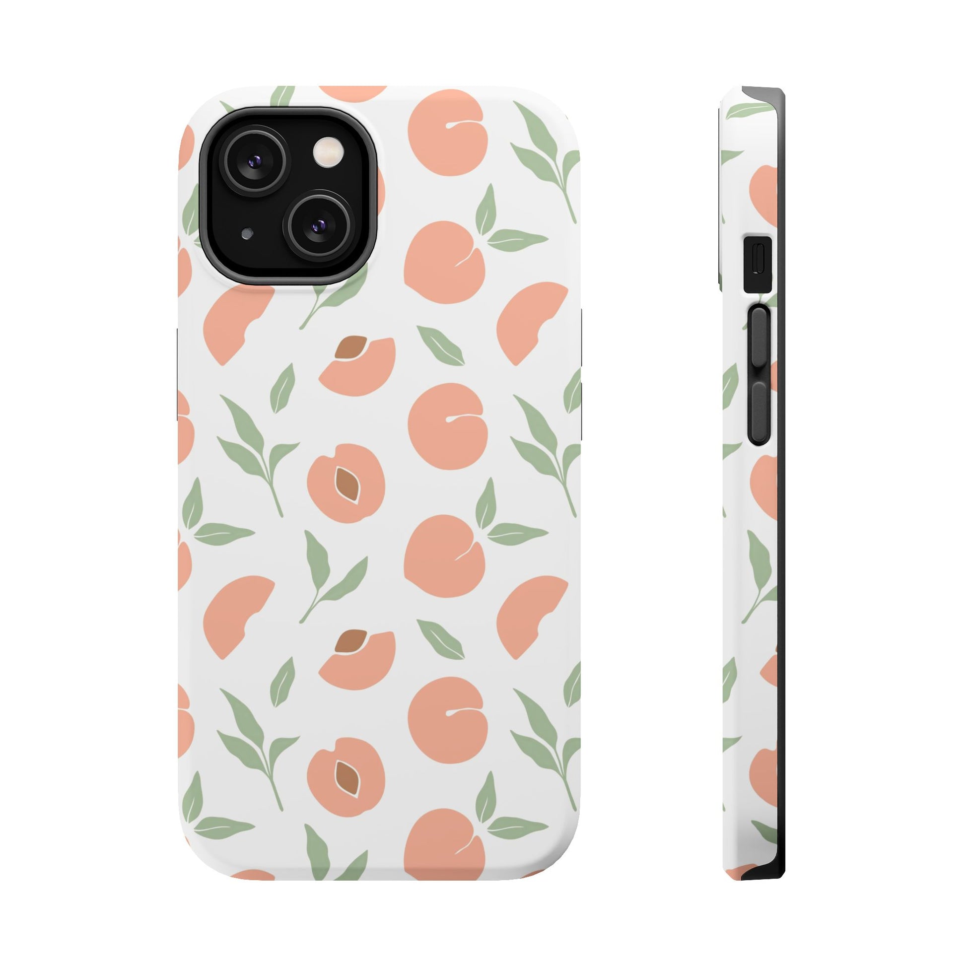Peach Fruit Minimalist Design- Magsafe Phone Case