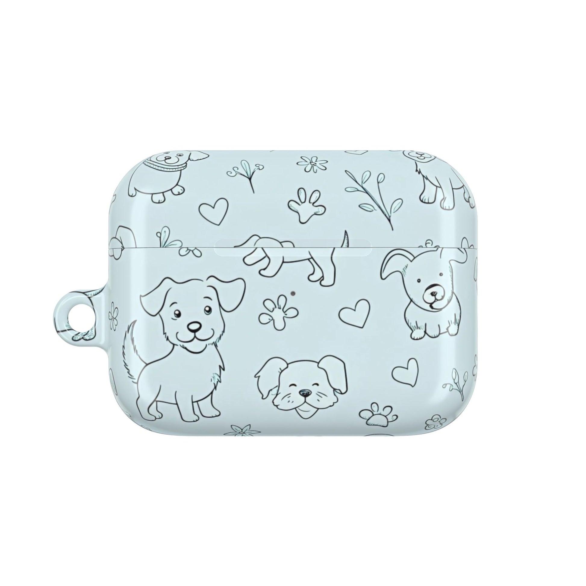 Cute Dogs Blue Design for Girls -AirPod Case