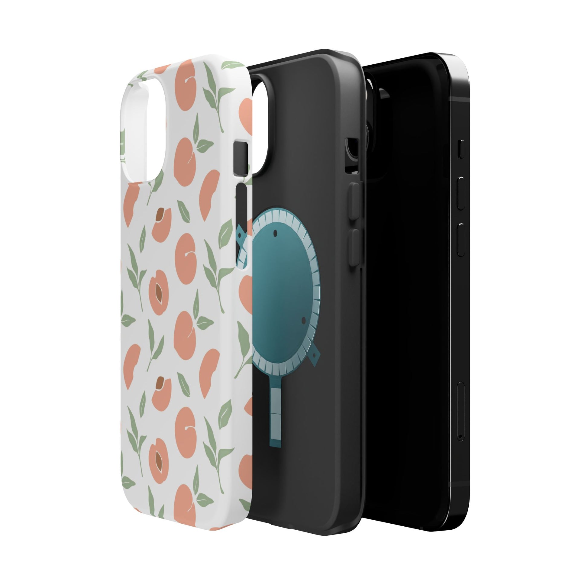 Peach Fruit Minimalist Design- Magsafe Phone Case