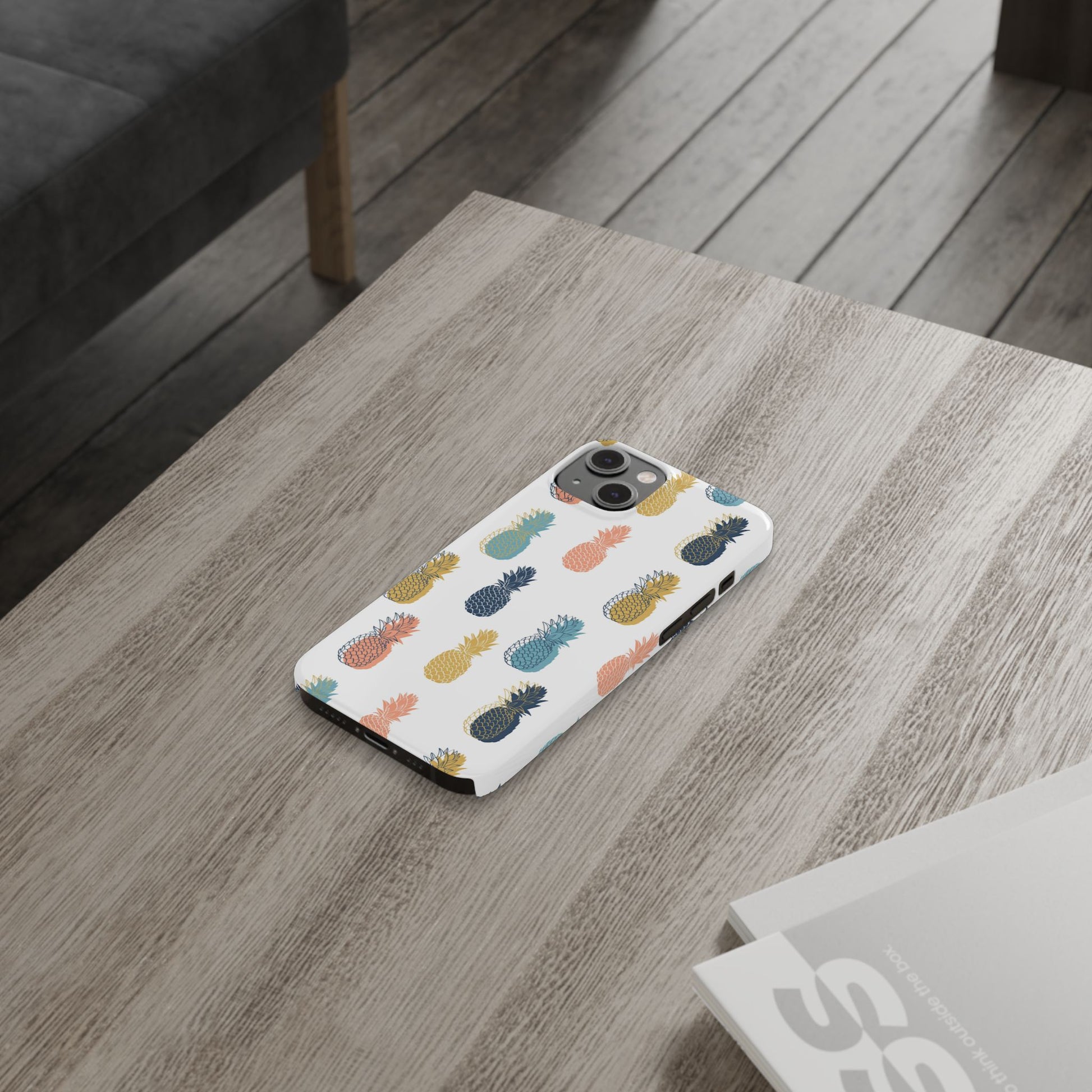 Tropical Pineapple - Slim Phone Case