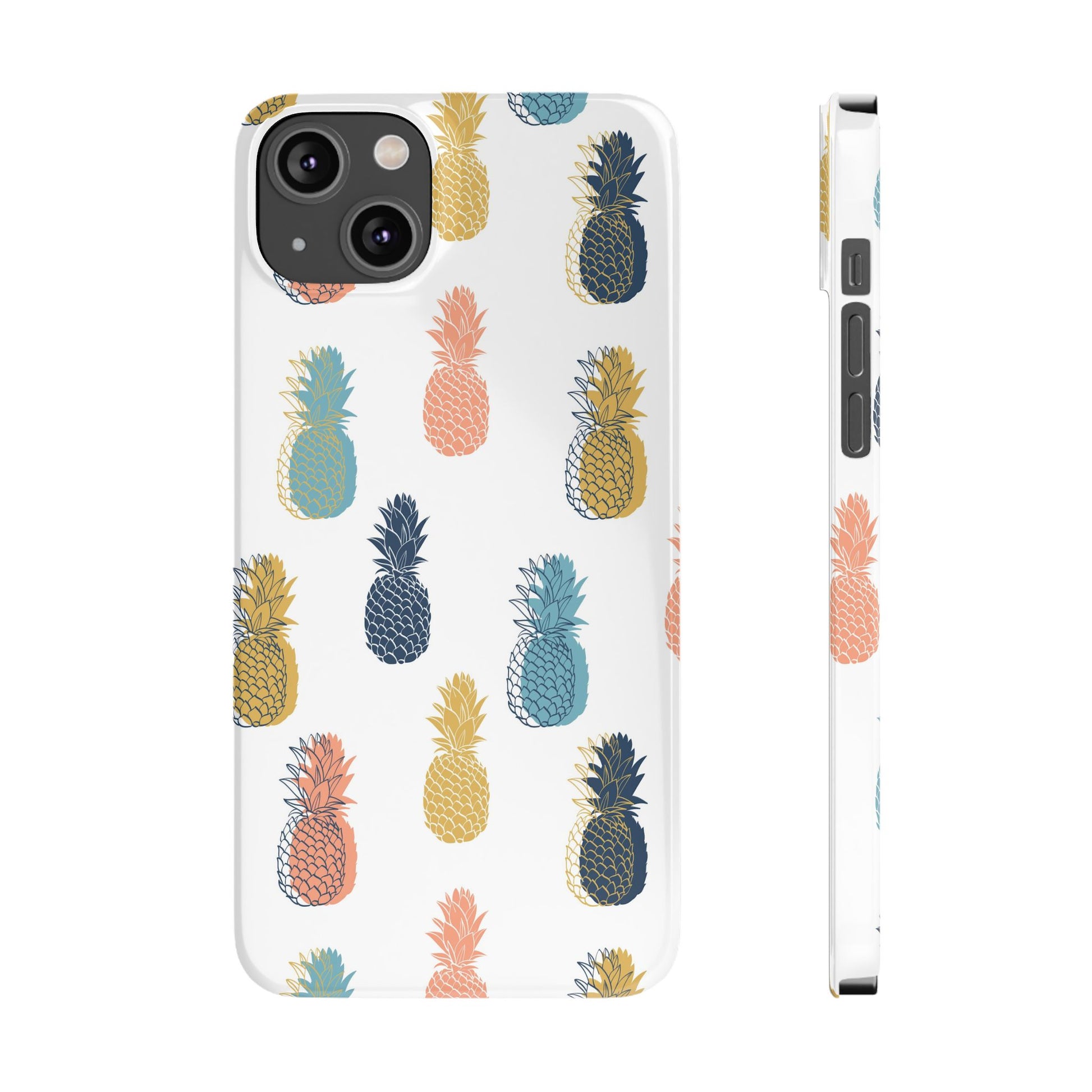 Tropical Pineapple - Slim Phone Case
