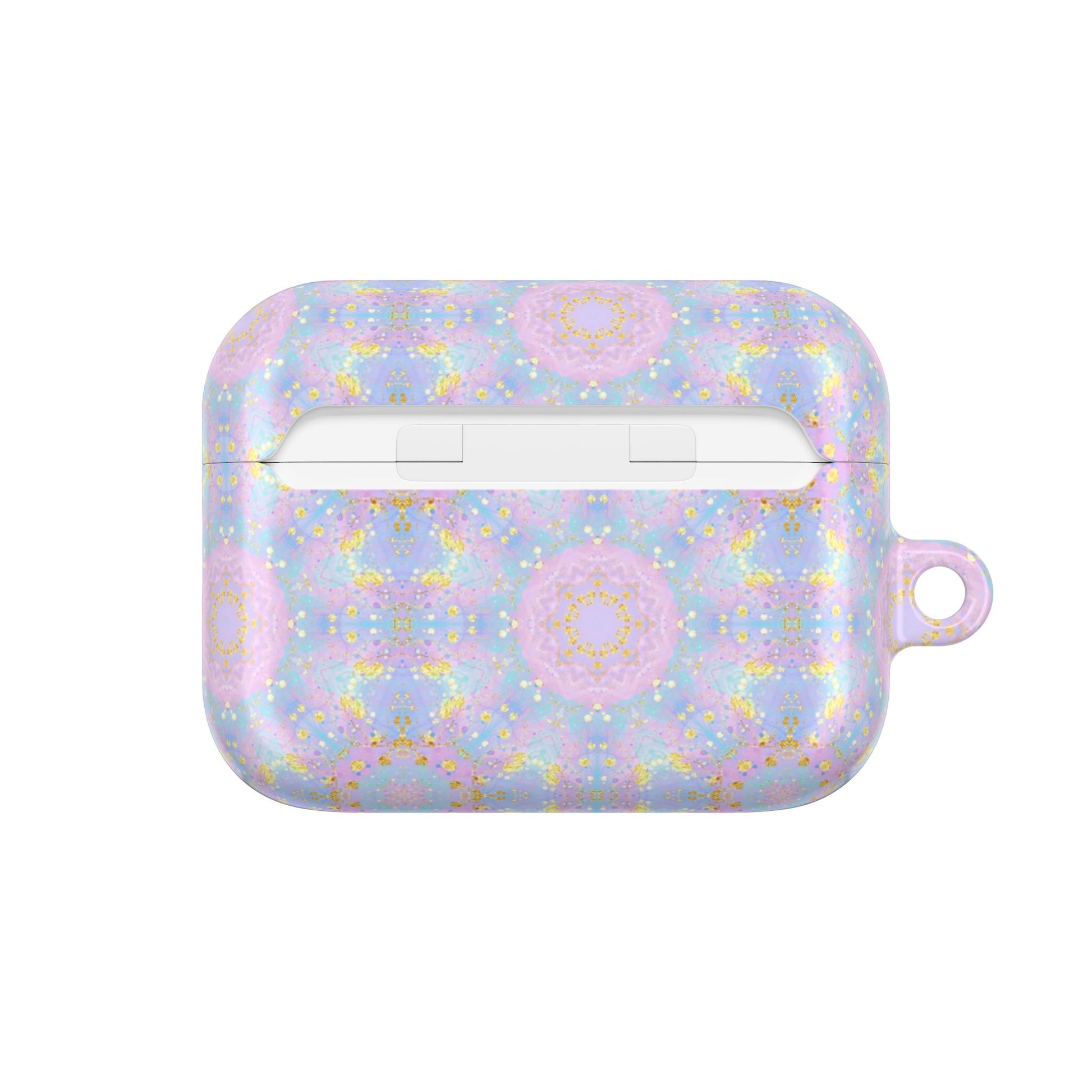 Elegant Purple & Turquoise Seamless Pattern for Women - AirPods Case