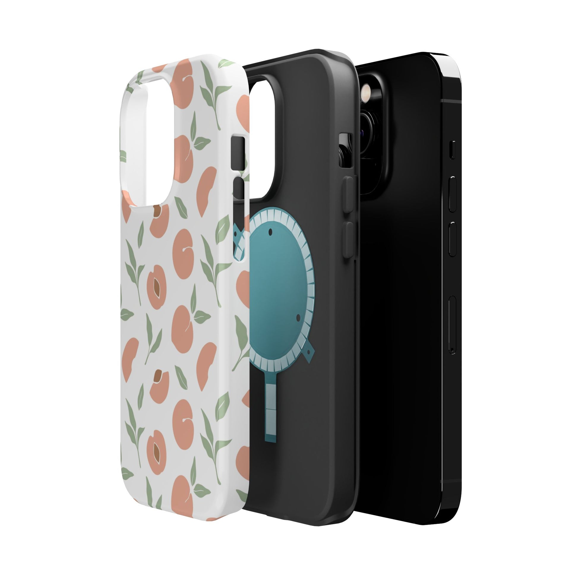 Peach Fruit Minimalist Design- Magsafe Phone Case