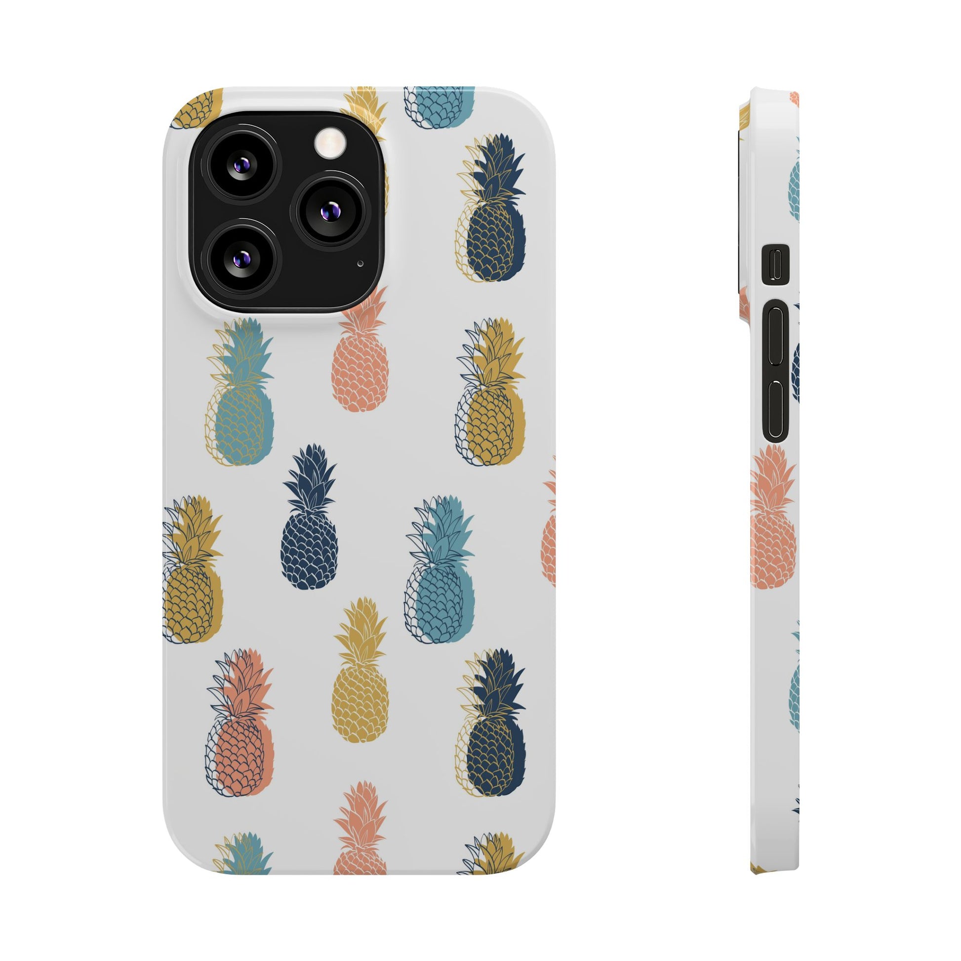 Tropical Pineapple - Slim Phone Case
