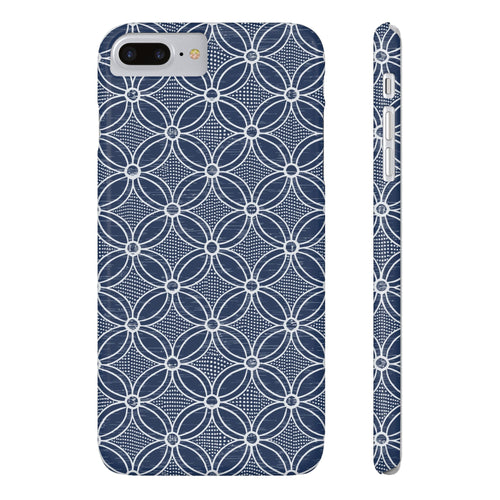 Abstract Dark Blue Design with Bold Style- Slim Phone Cases