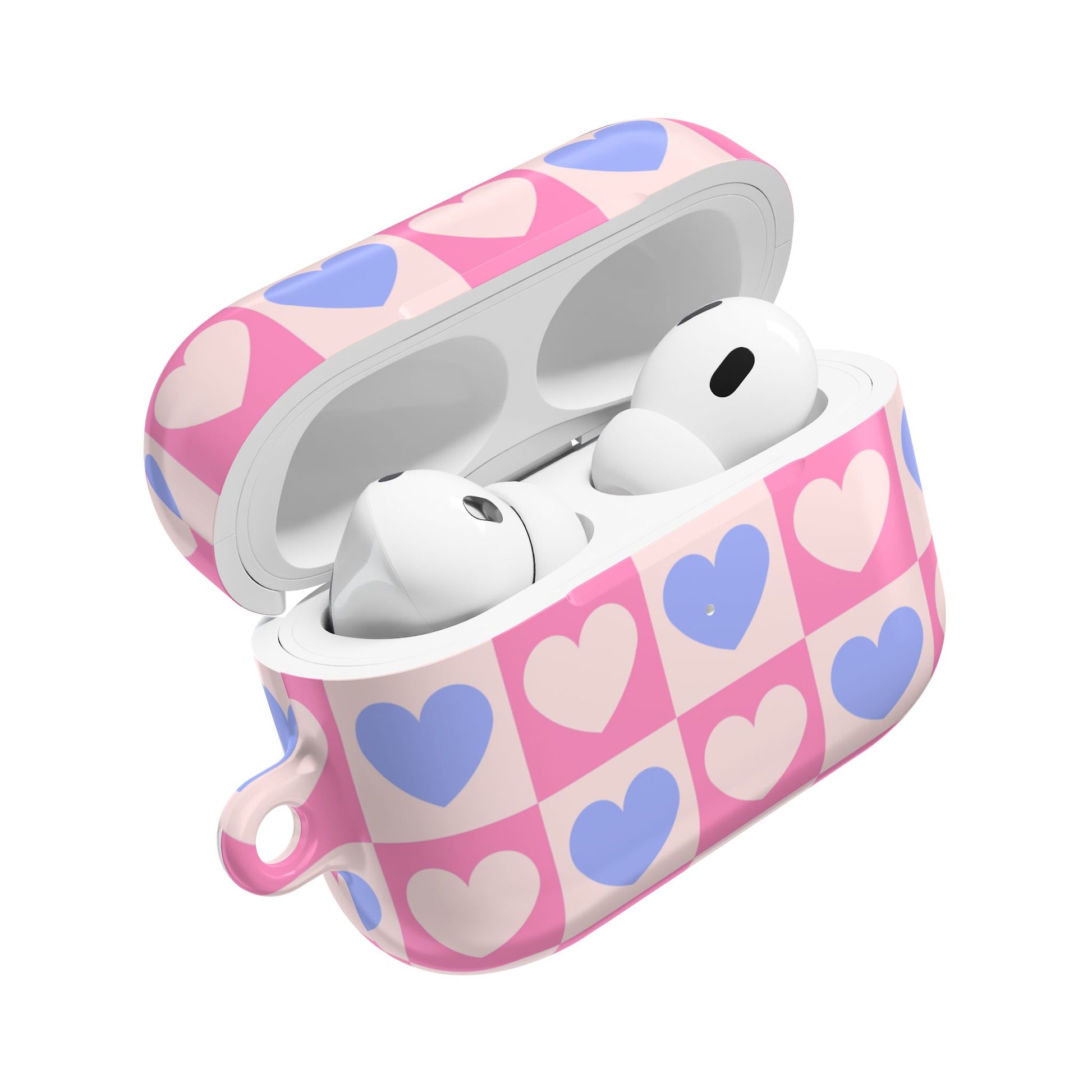 Cute Pink Hearts Design for a Feminine Touch- AirPods Case
