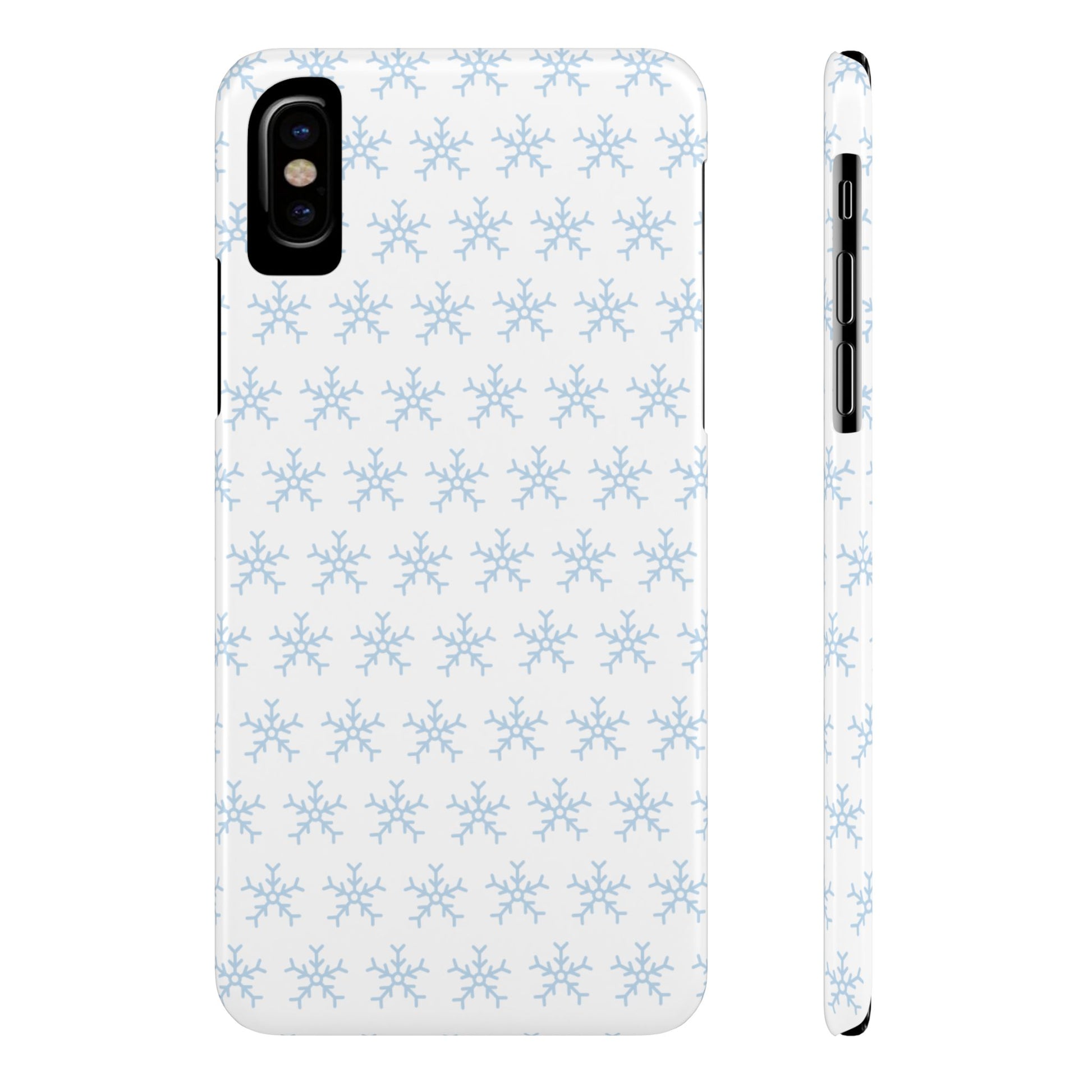 Winter Wonderland Slim Phone Cases, Snowflake Phone Cover, Cute Winter Accessory, Unique Holiday Gift