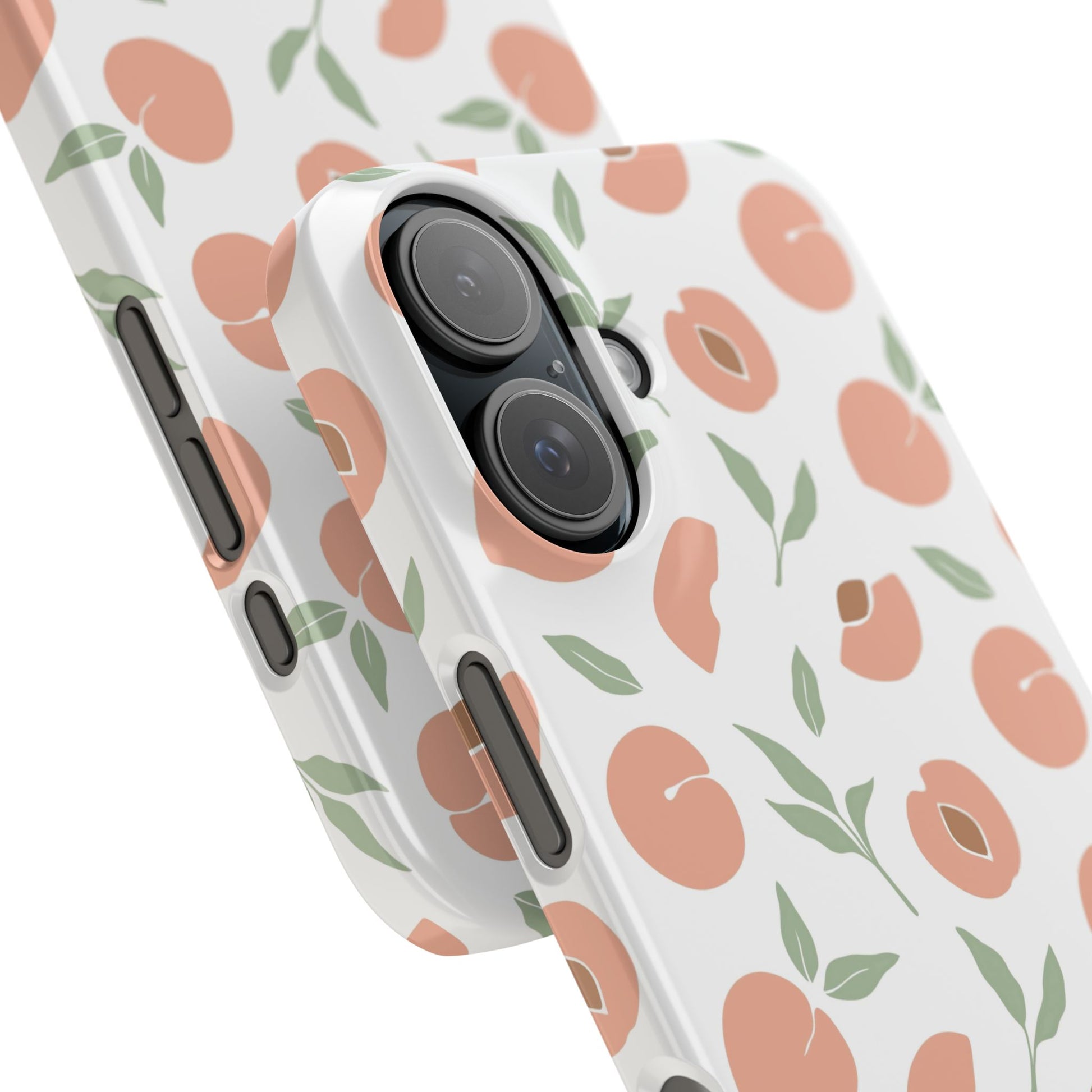 Peach Fruit Minimalist Design-  Slim Phone Case