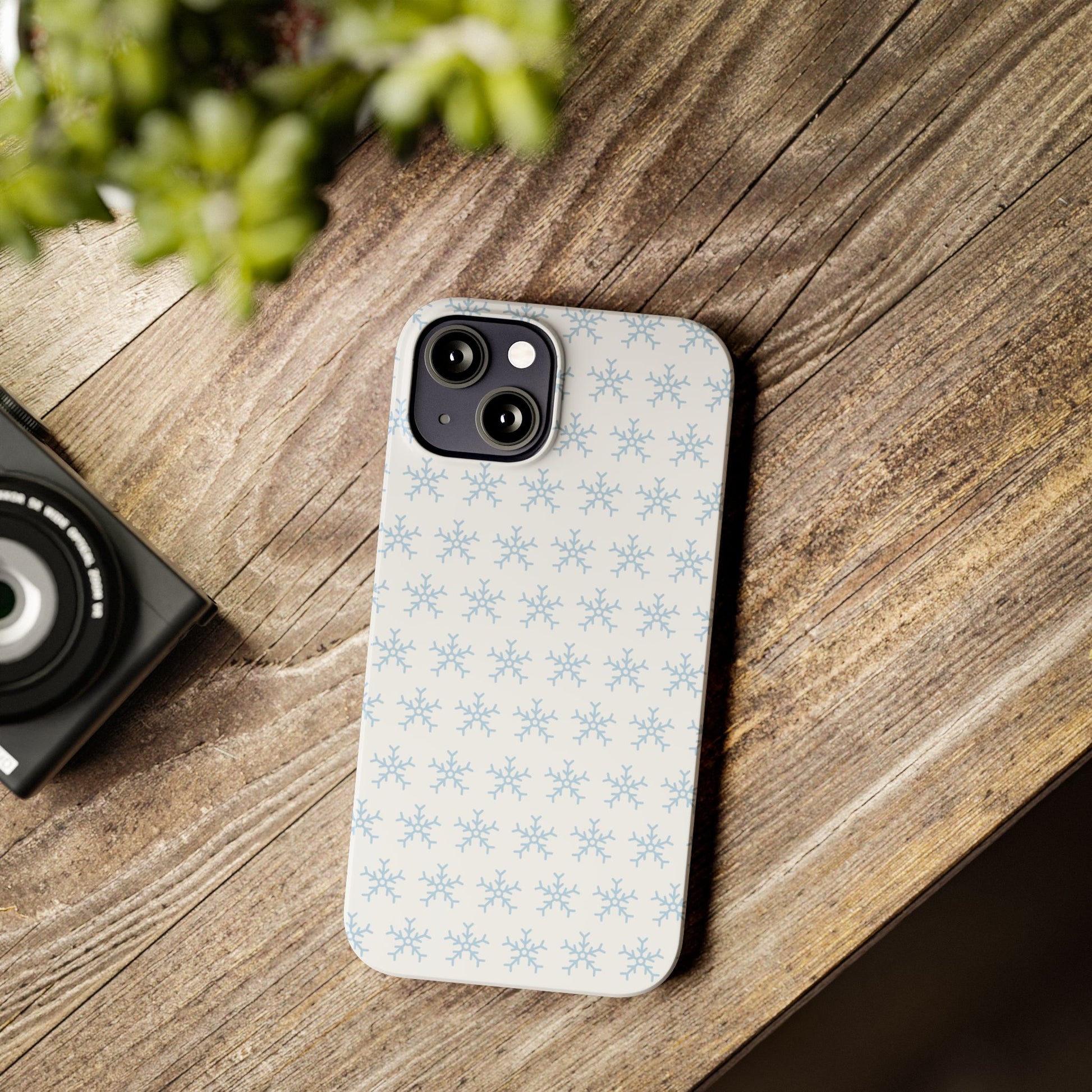 Winter Wonderland Slim Phone Cases, Snowflake Phone Cover, Cute Winter Accessory, Unique Holiday Gift