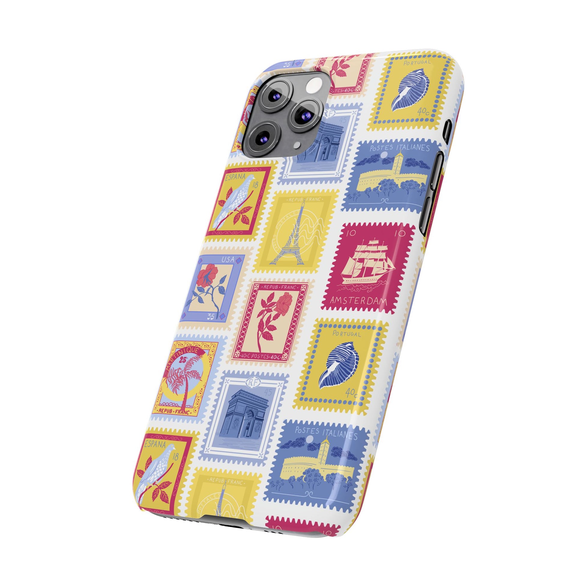 “Voyage” Stamp Vintage Design for Women- Slim Phone Cases