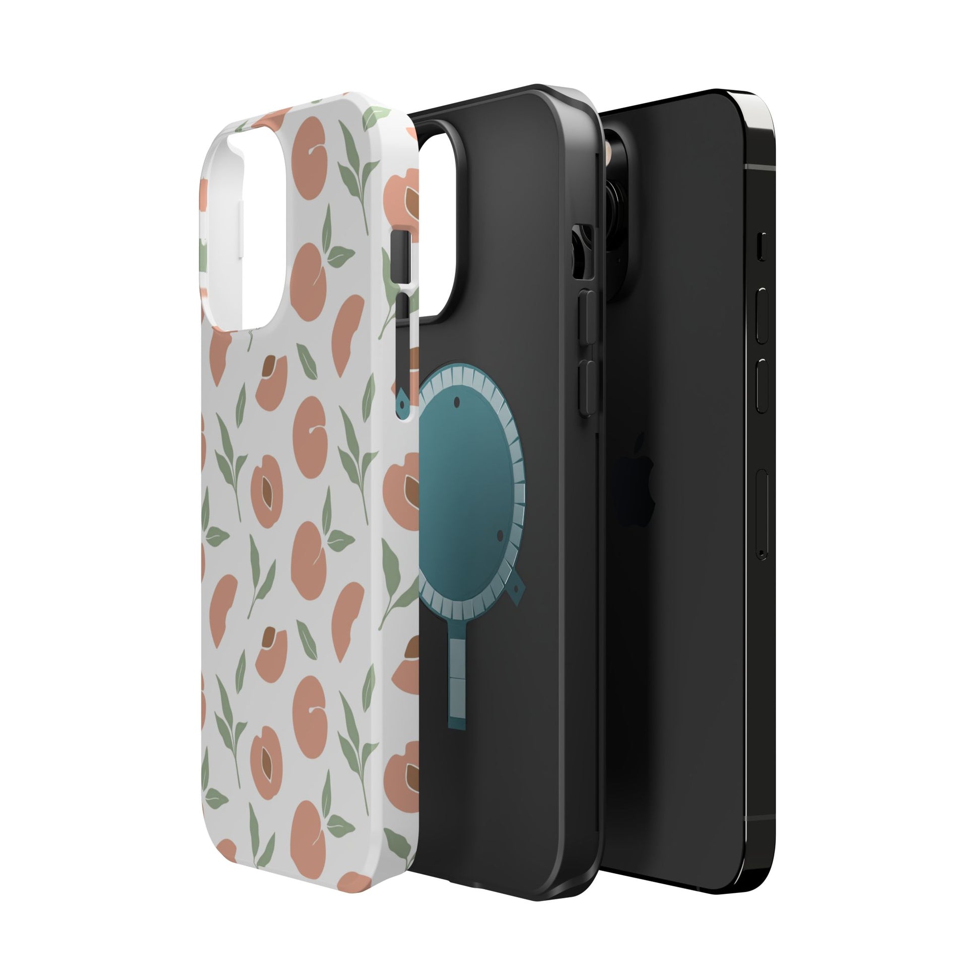 Peach Fruit Minimalist Design- Magsafe Phone Case