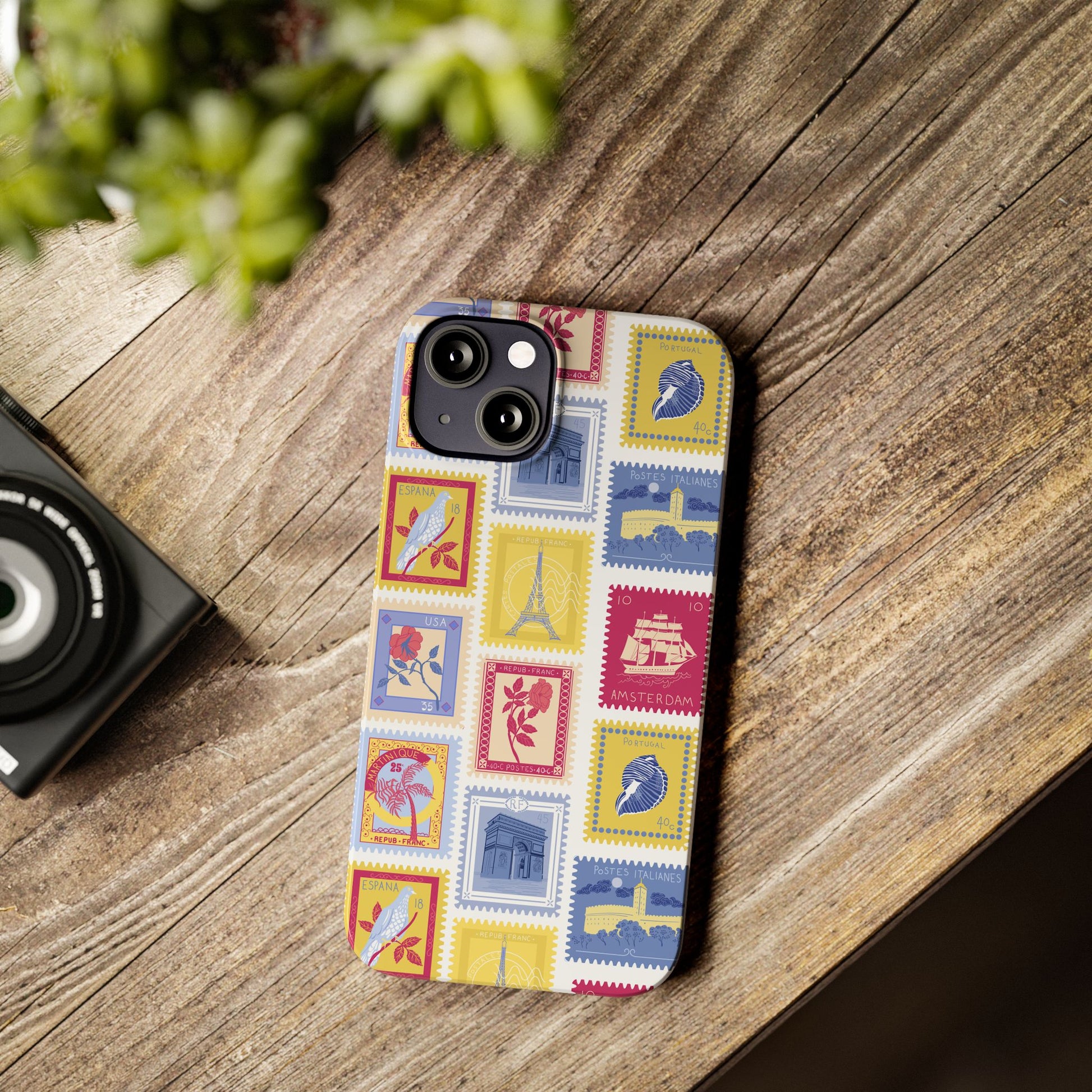 “Voyage” Stamp Vintage Design for Women- Slim Phone Cases
