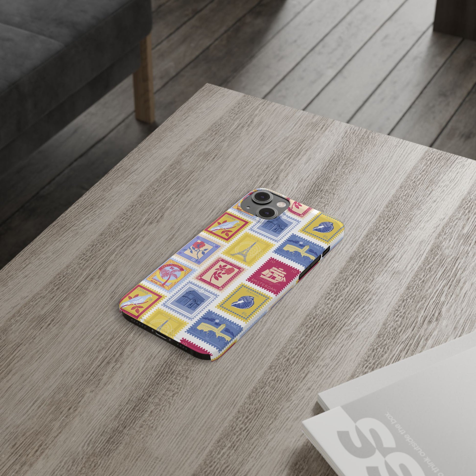“Voyage” Stamp Vintage Design for Women- Slim Phone Cases