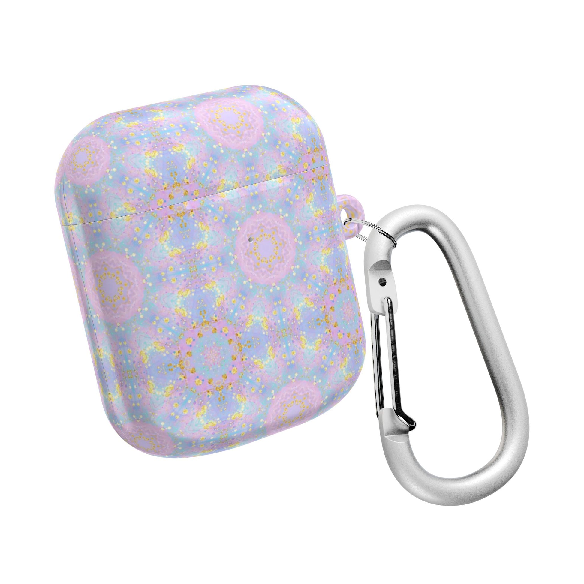 Elegant Purple & Turquoise Seamless Pattern for Women - AirPods Case