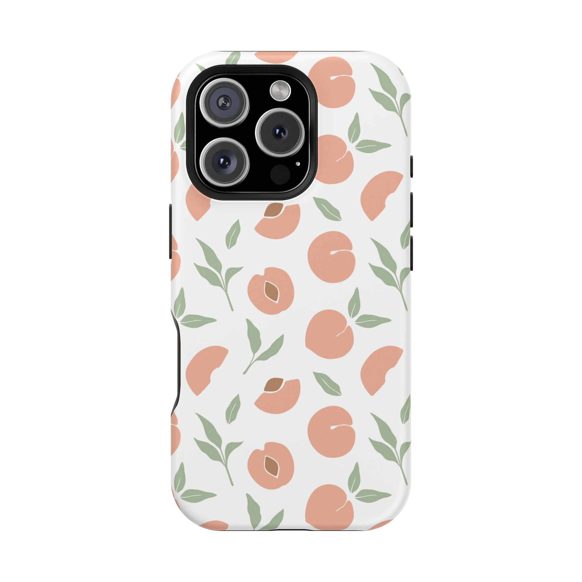 Peach Fruit Minimalist Design- Magsafe Phone Case