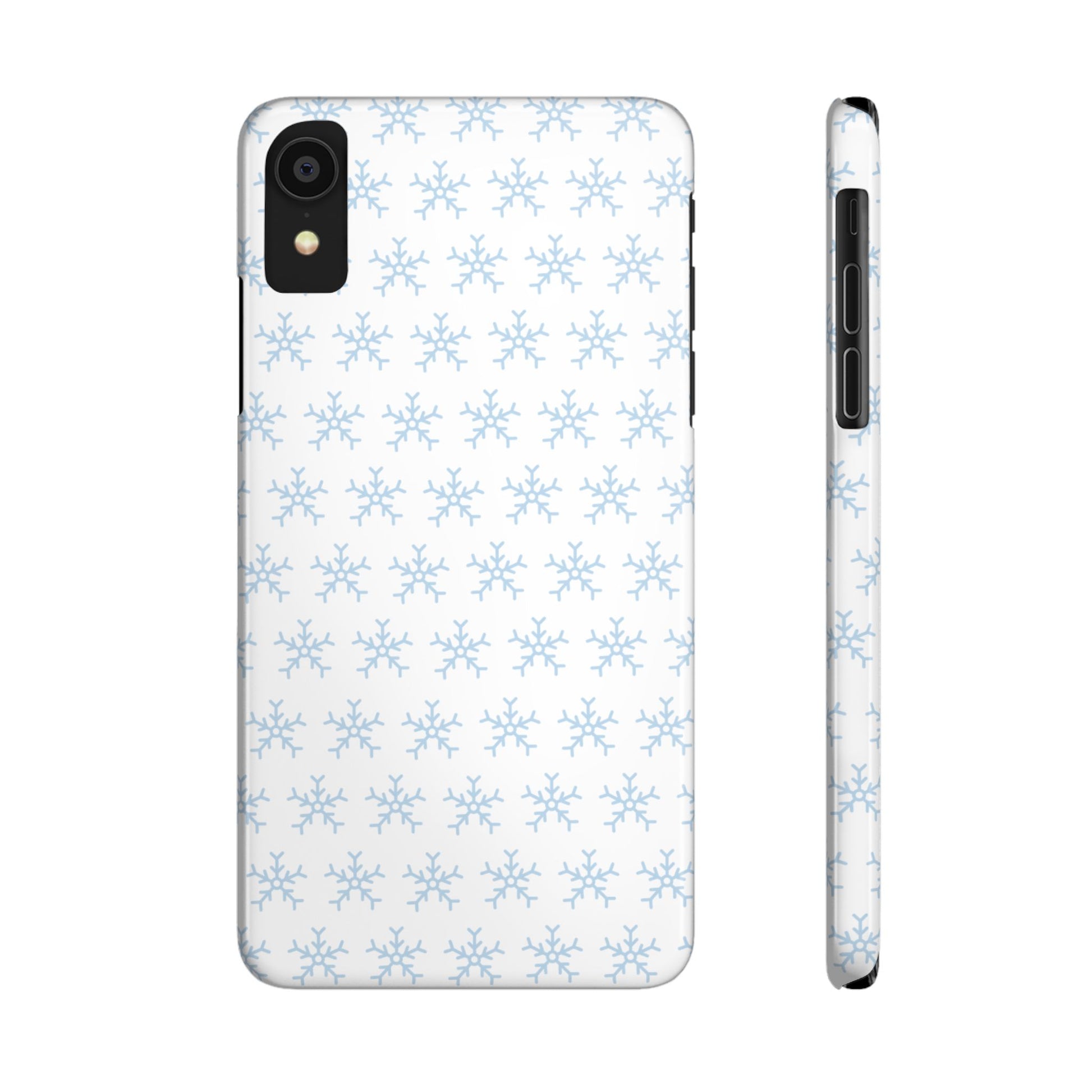 Winter Wonderland Slim Phone Cases, Snowflake Phone Cover, Cute Winter Accessory, Unique Holiday Gift