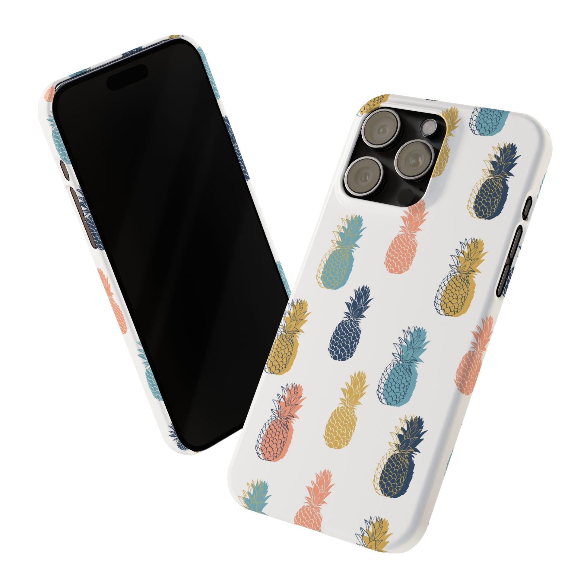 Tropical Pineapple - Slim Phone Case