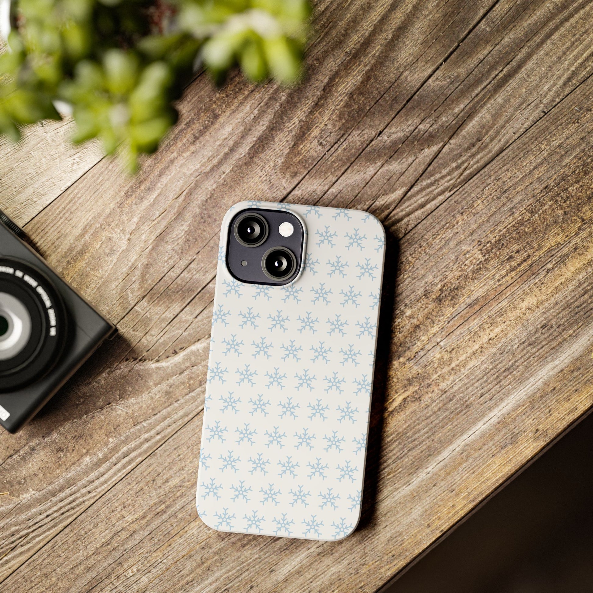 Winter Wonderland Slim Phone Cases, Snowflake Phone Cover, Cute Winter Accessory, Unique Holiday Gift