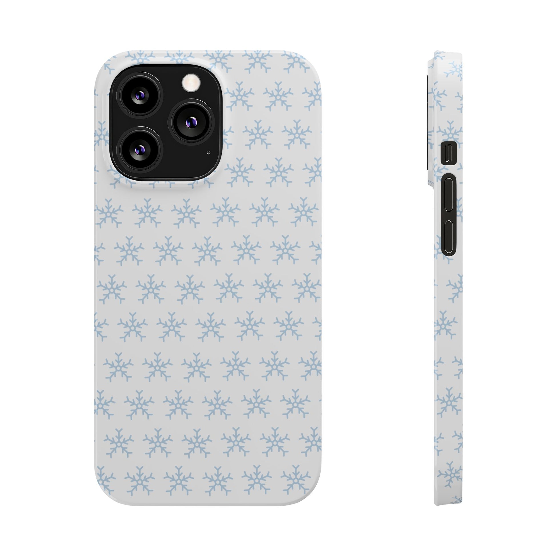 Winter Wonderland Slim Phone Cases, Snowflake Phone Cover, Cute Winter Accessory, Unique Holiday Gift