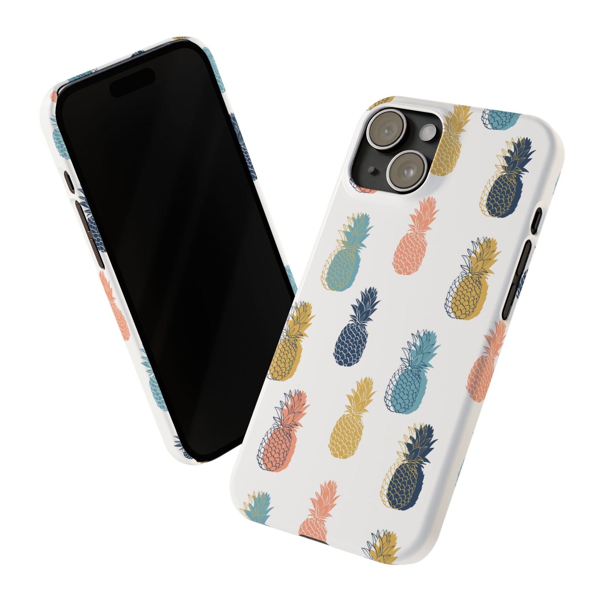 Tropical Pineapple - Slim Phone Case