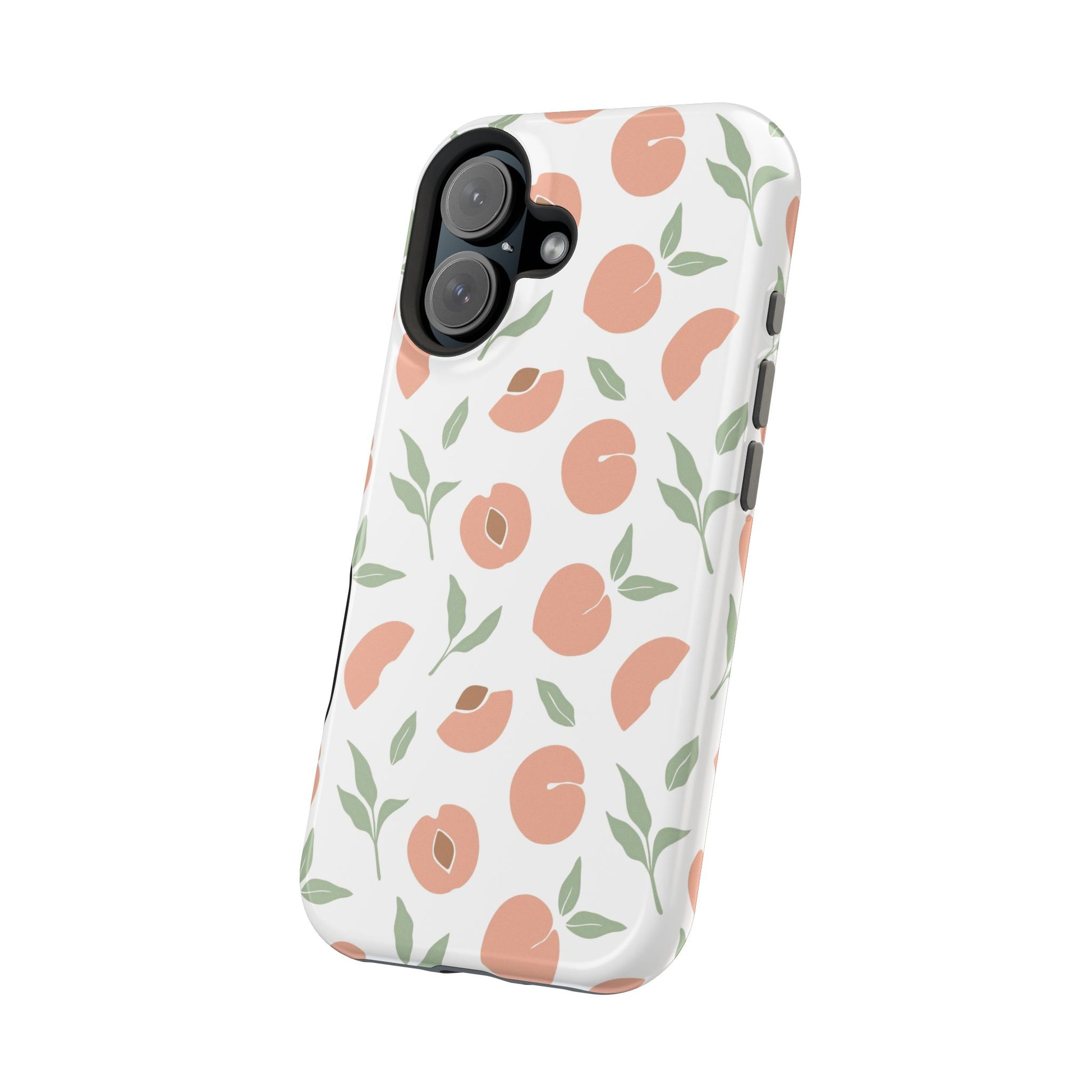 Peach Fruit Minimalist Design- Magsafe Phone Case